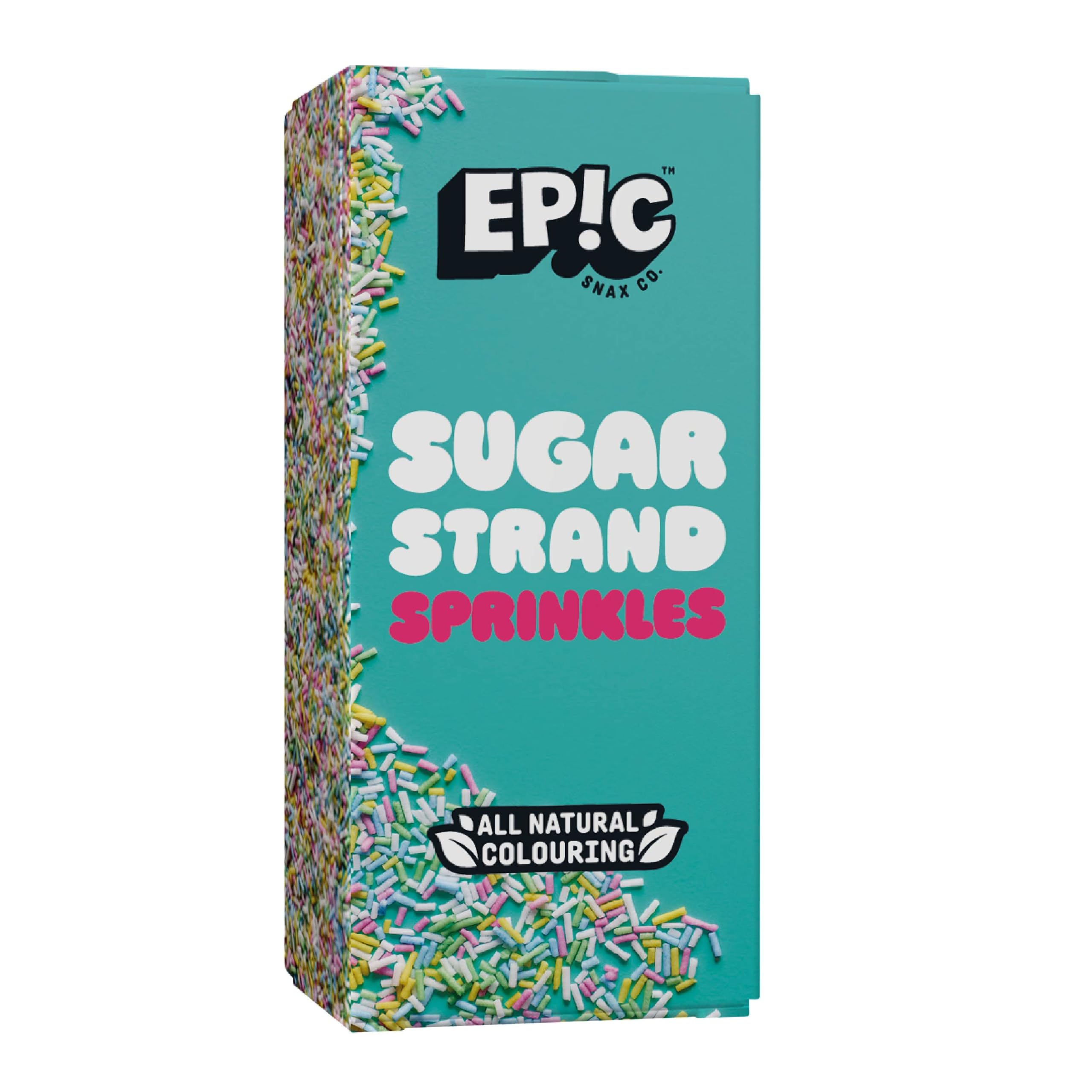 EPIC SNAX CO Sugar Strands Sprinkle Toppers - Classic Rainbow Sprinkles for Baking & Dessert Decorations 4