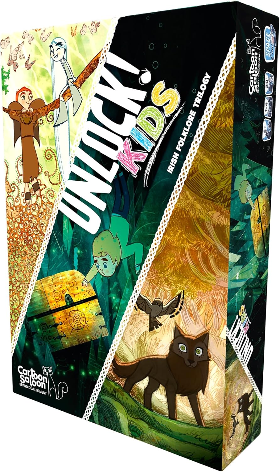 Space Cowboys Unlock! Kids: Irish Folklore Card Game - Escape Room Game for Kids and Families (ASMSCOUNLK04EN) 3