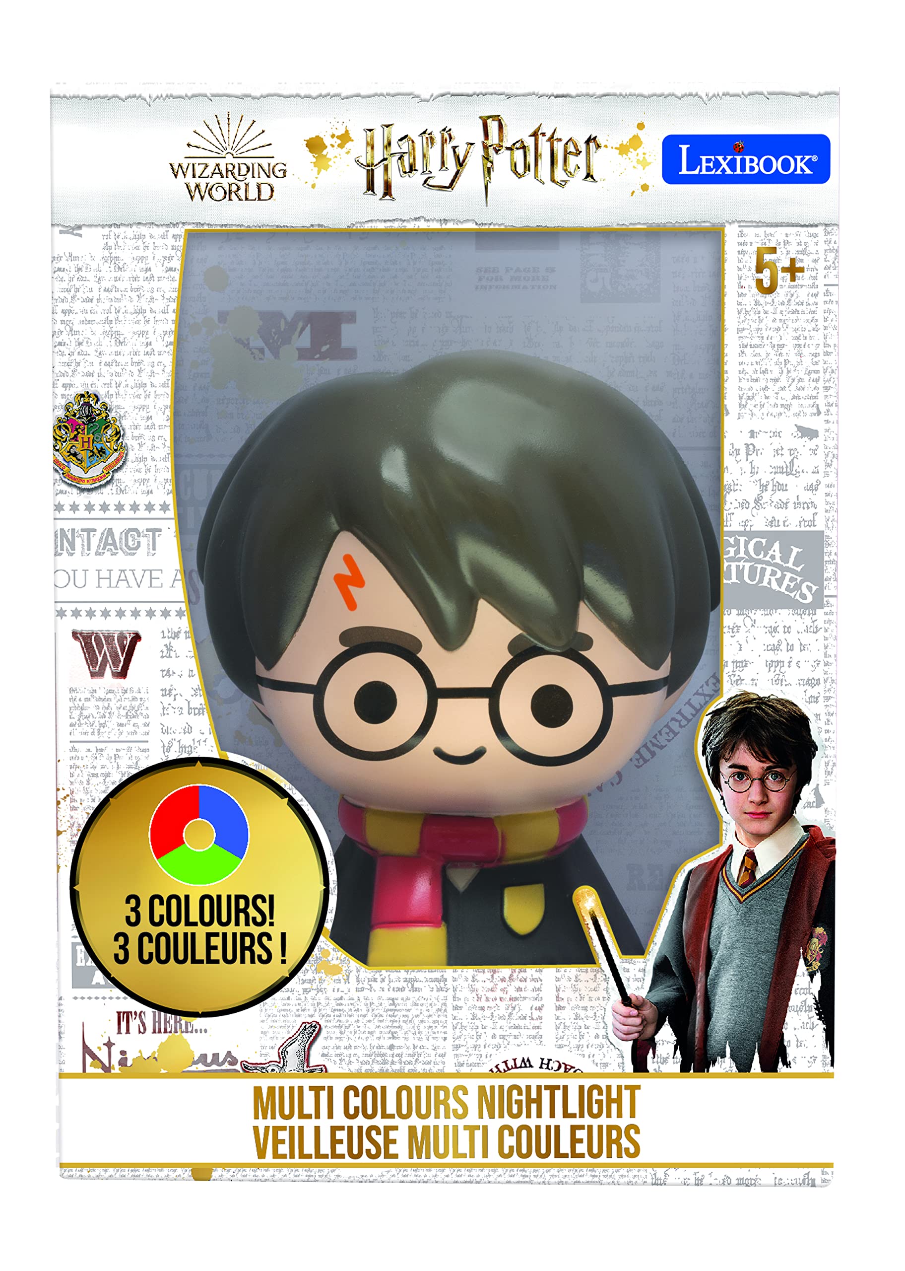 LEXIBOOK Harry Potter Color Nightlight - NLJ01HP - Multi-Color LED Light with Color Change Feature 7