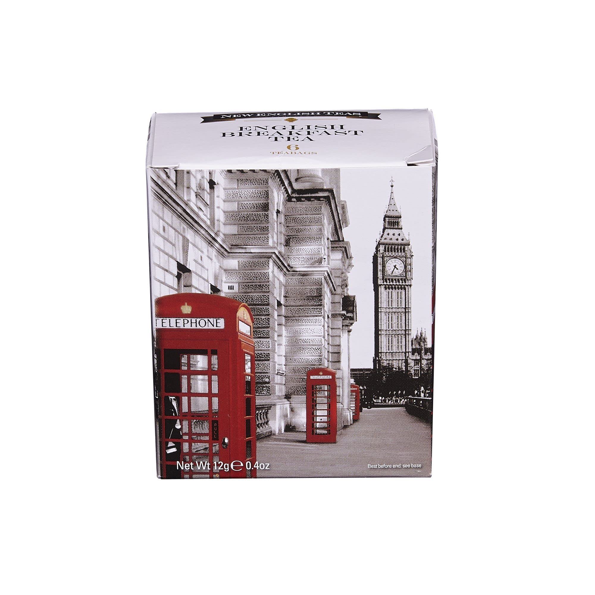 New English Teas London Landmarks Breakfast Tea - 6 Teabags | Iconic British Imagery | Individually Wrapped