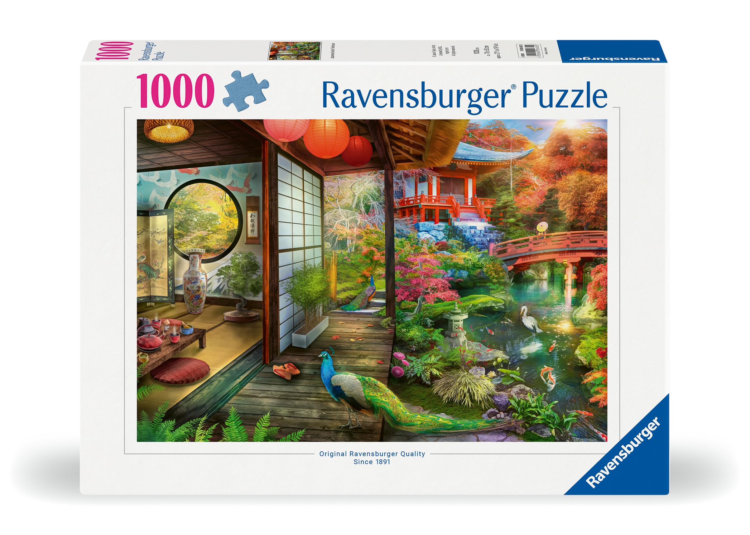 Ravensburger Japanese Garden Teahouse 1000 Piece Jigsaw Puzzle for Adults 4