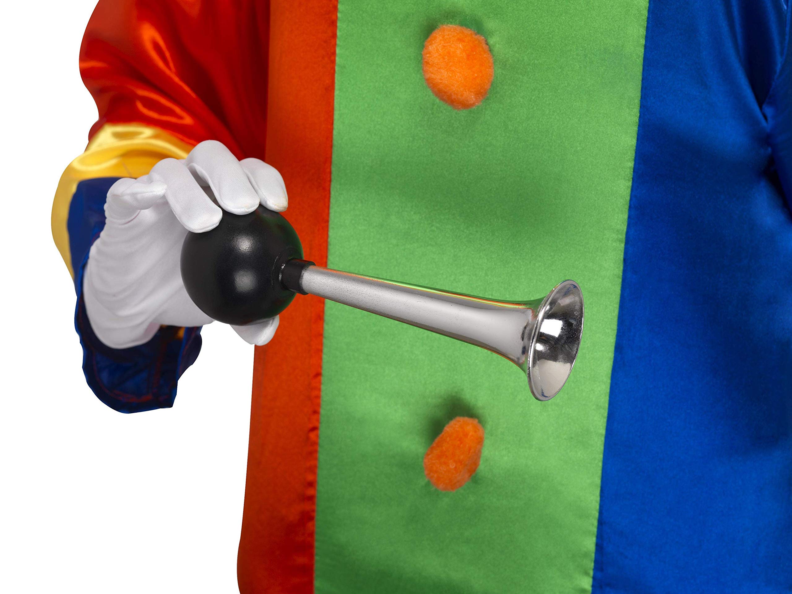 Smiffys Honk Clown Horn - Silver and Black | Inflatable | One Size