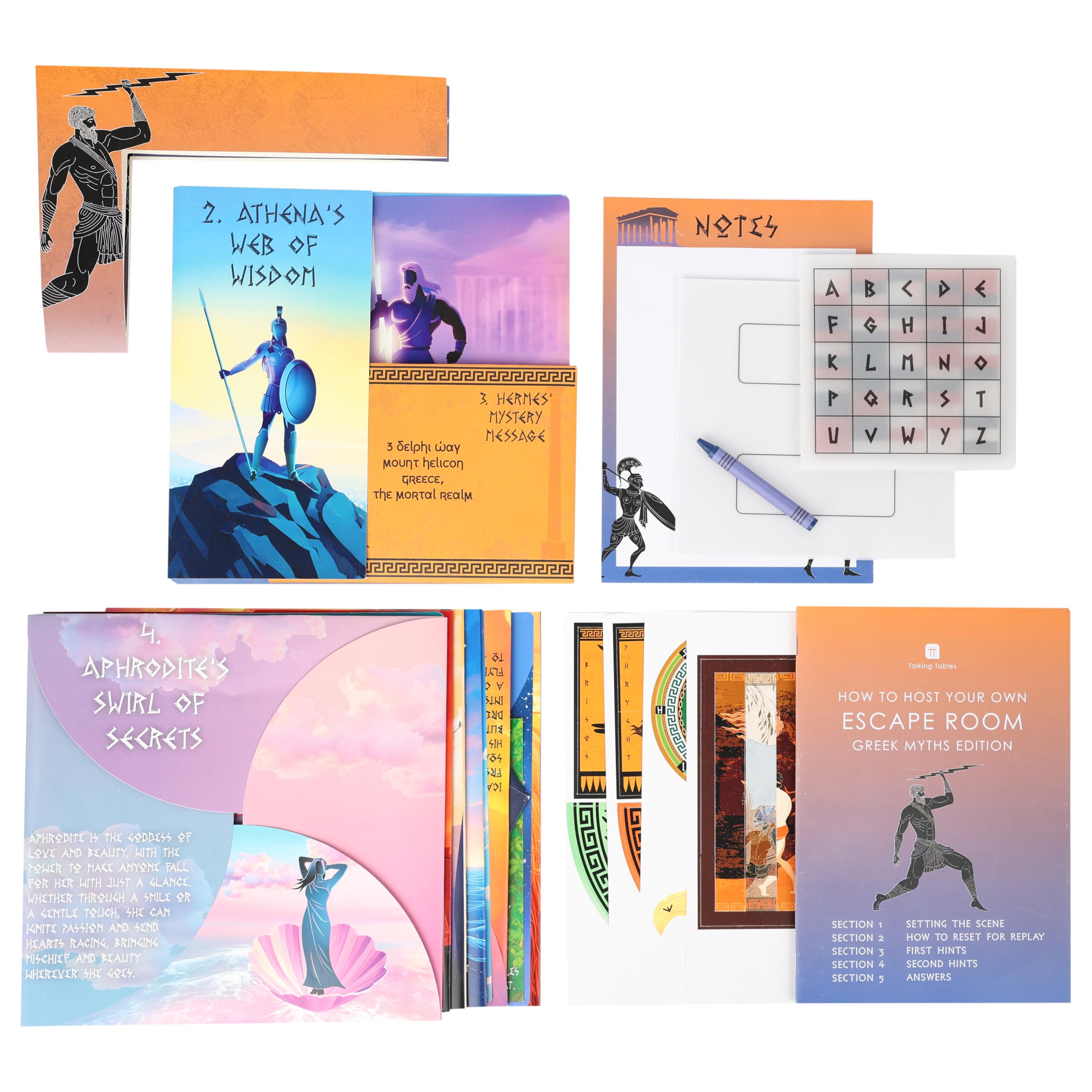 Talking Tables Host Your Own Escape Room Game: Greek Myths Edition 4