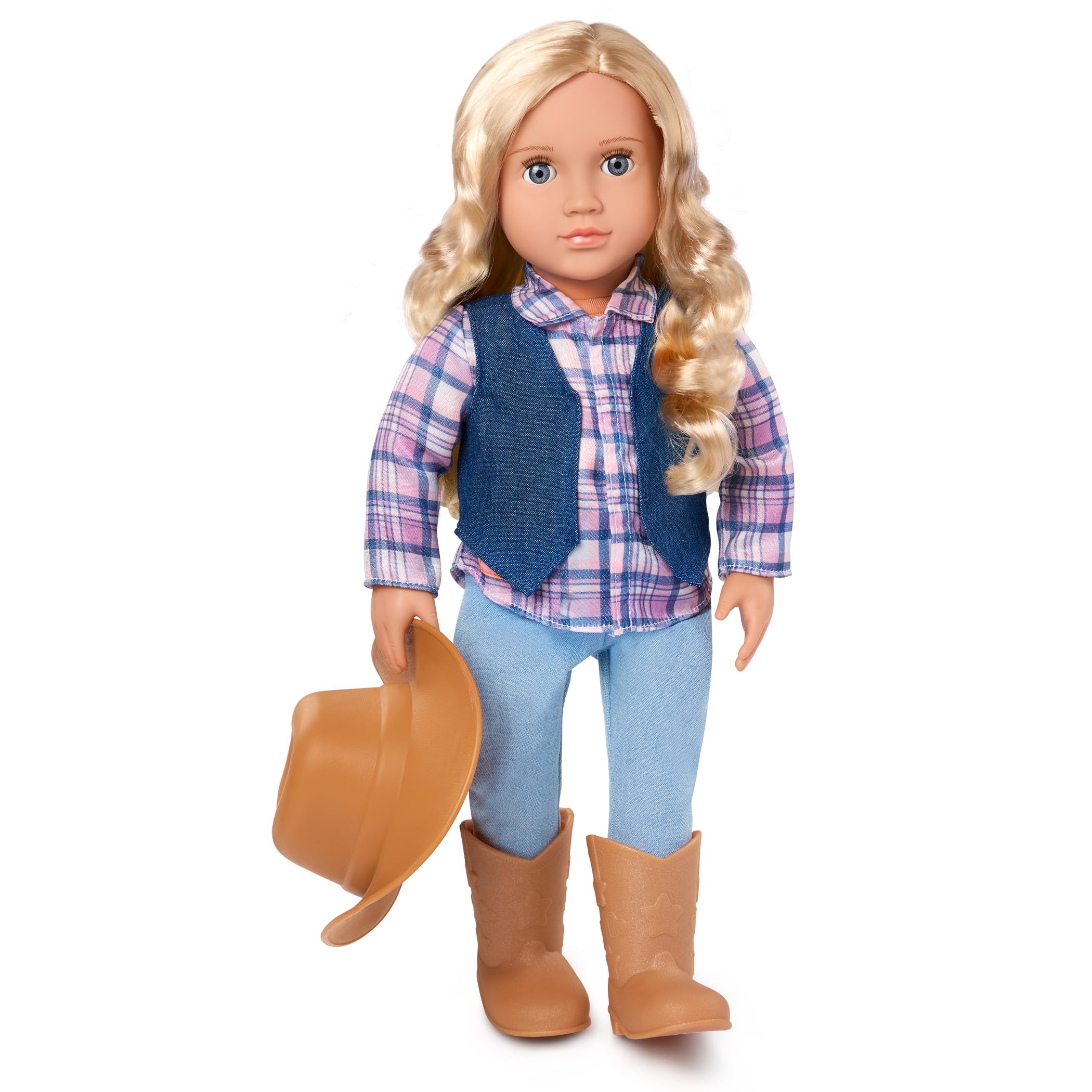 Our Generation Abigale 18-inch Cowgirl Doll - Western-Themed Equestrian Doll with Lifelike Hazel Eyes, Blonde Hair & Riding Outfit, Ages 3+ 10