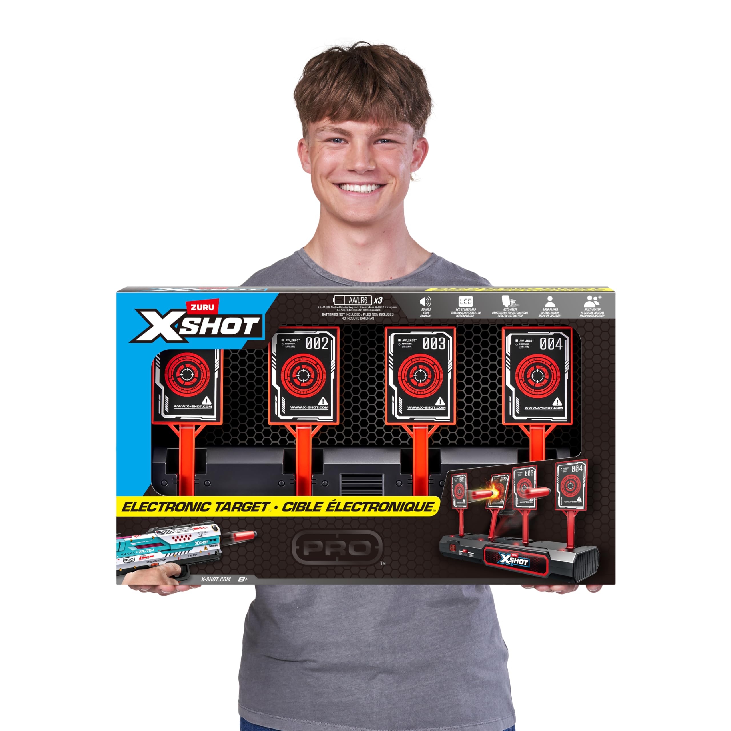 XSHOT Electronic Target by ZURU - Red