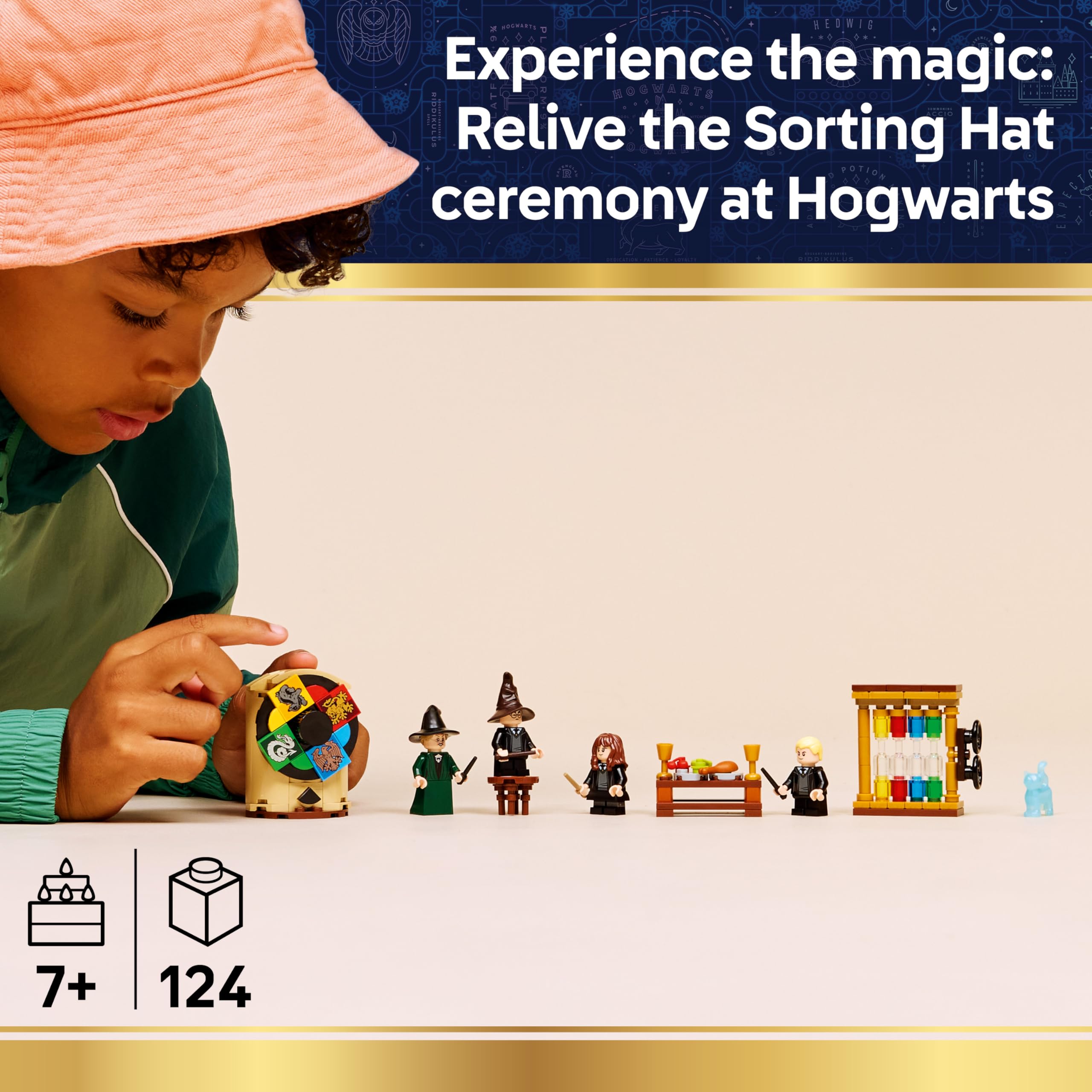 LEGO Harry Potter Hogwarts Castle: Sorting Hat Ceremony Toy Set 76460 | Ages 7+