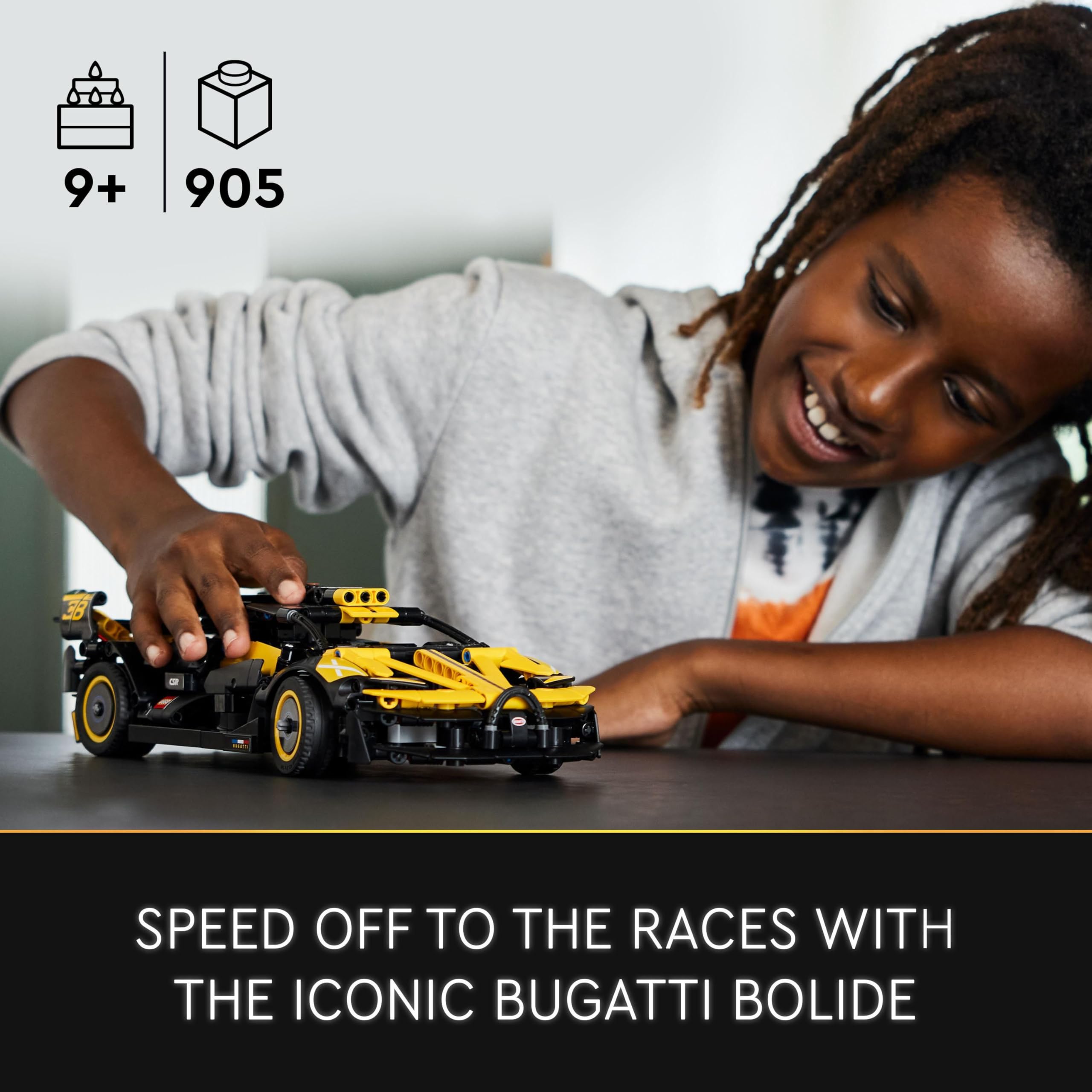 LEGO Technic 42151 Bugatti Bolide Racing Car Model Building Set | Ages 9+