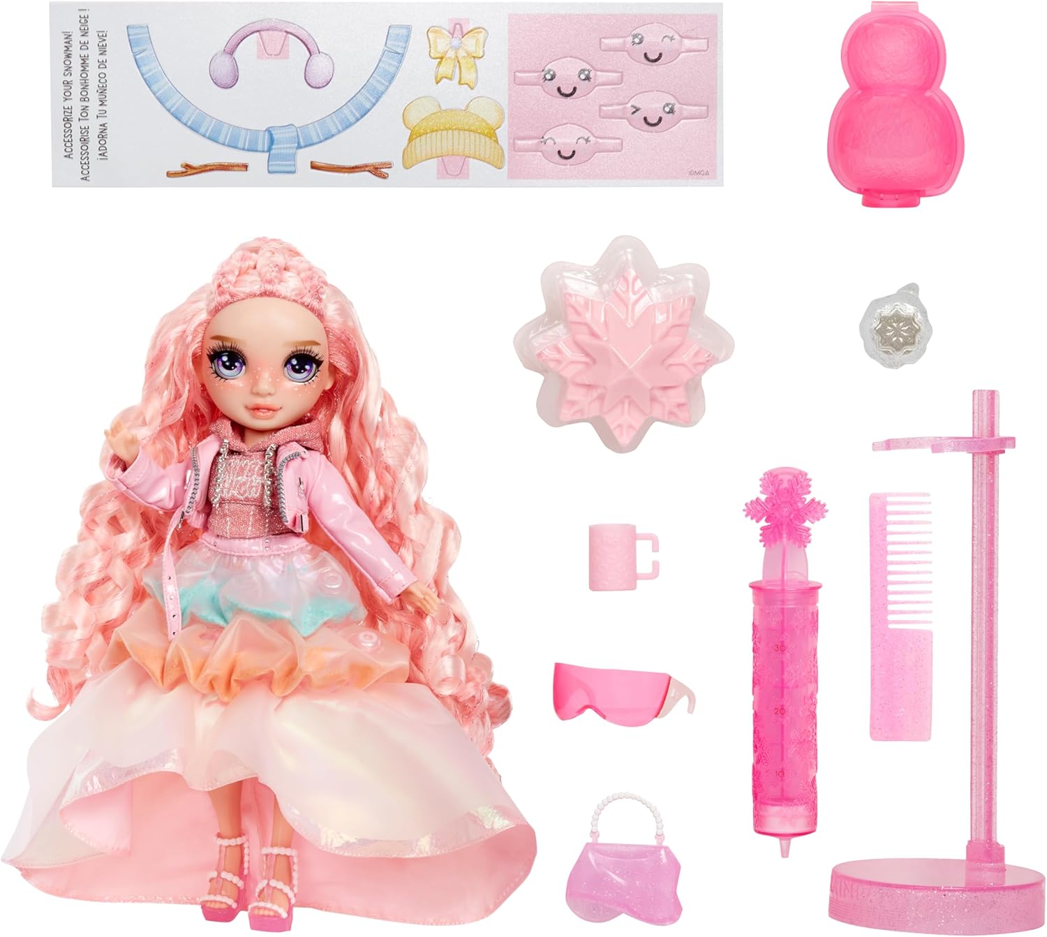Rainbow High Winter Wonderland - Bella (Pink) - 28 cm Fashion Doll with Magic Snow Feature 5