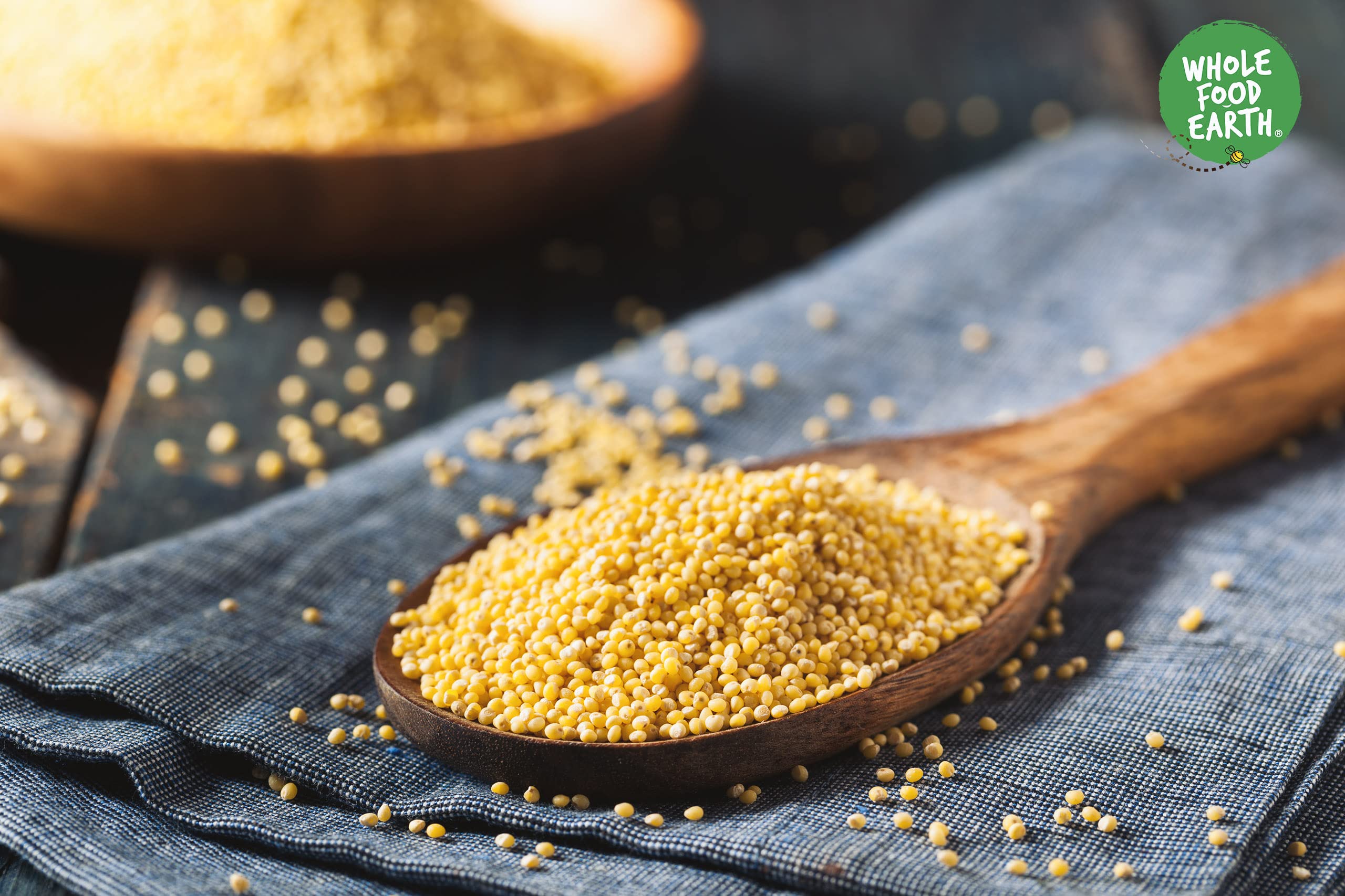 Wholefood Earth Organic Millet Grain – 500g | GMO Free | Vegan | High Fibre 4