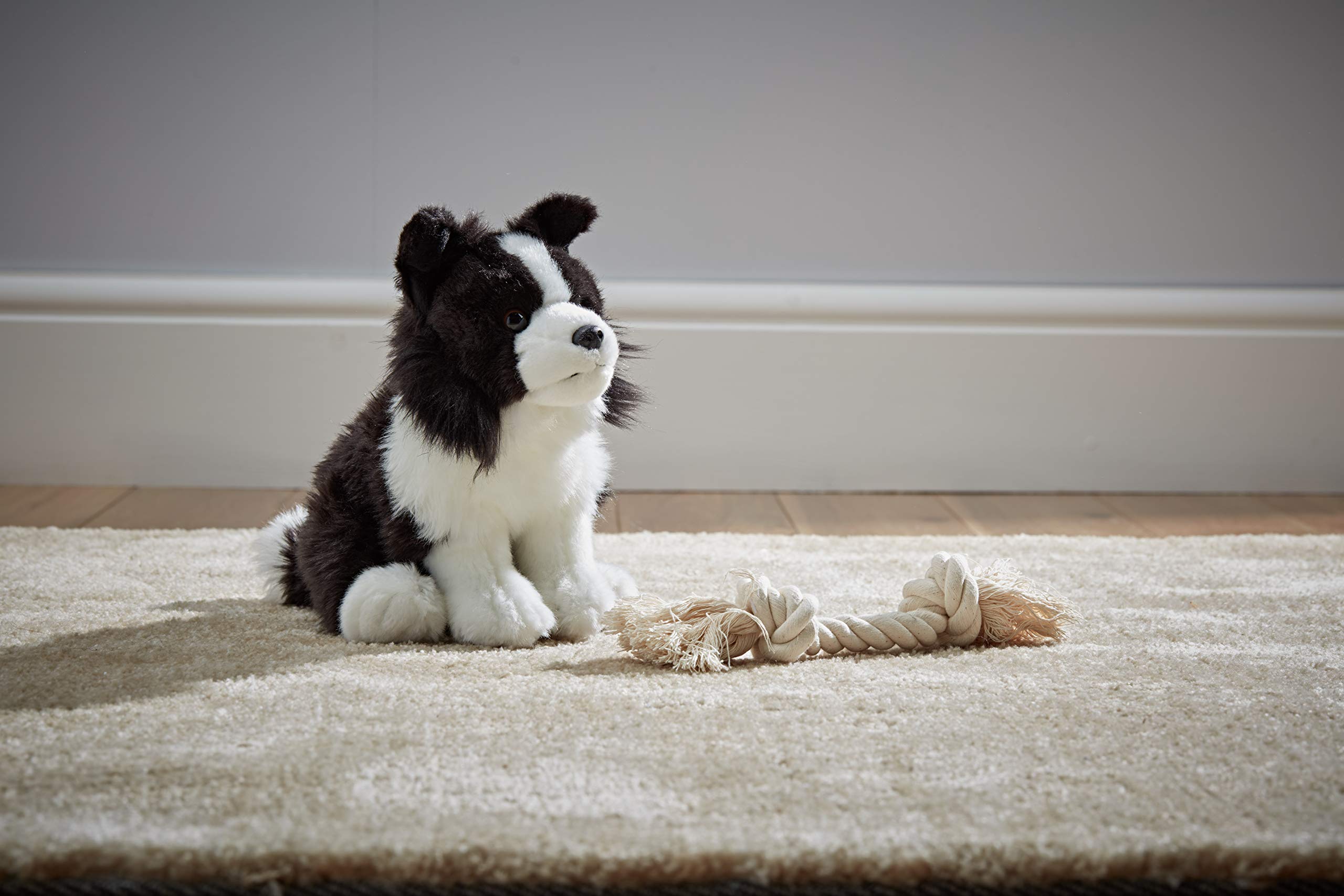 Living Nature Border Collie - Realistic Eco-Friendly Plush Dog Toy, 20cm 9