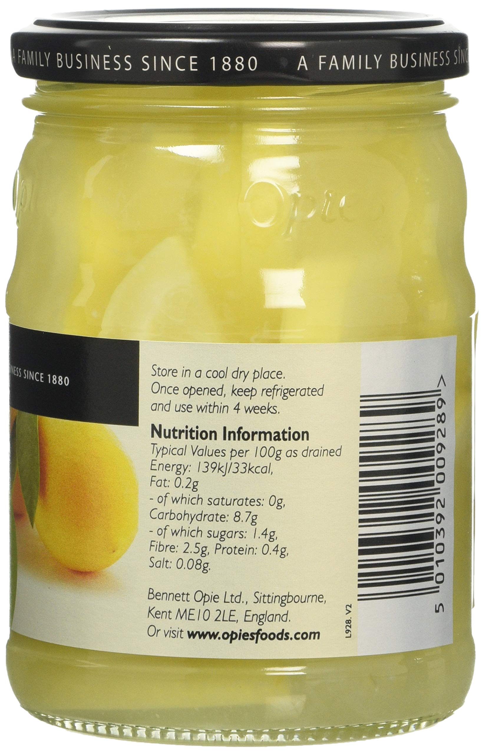 Opies Sliced Lemons in Lemon Juice - Preserved Lemon Slices, 350g Jar 2