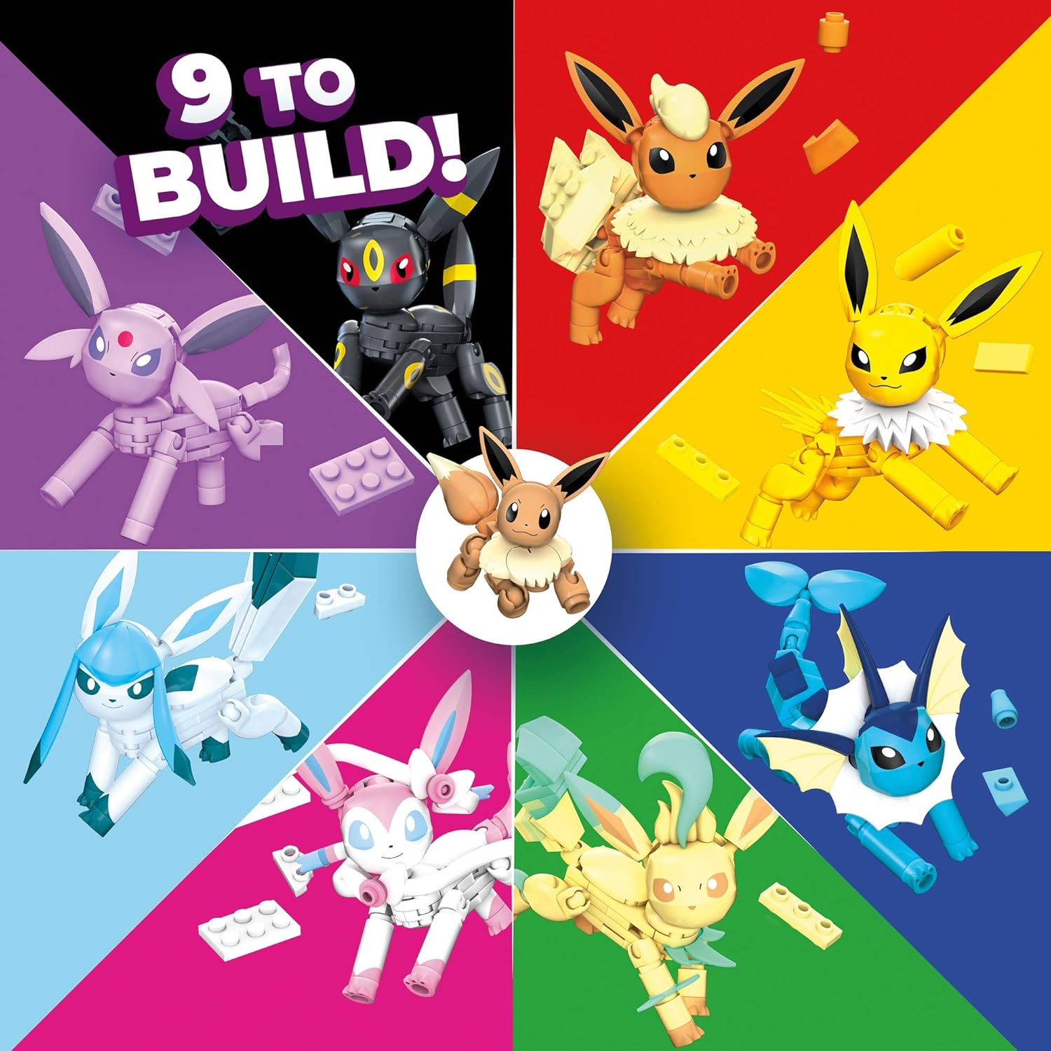 Mega Construx Pokémon Every Eevee Evolution! - Buildable Action Figures for Ages 6+ 2