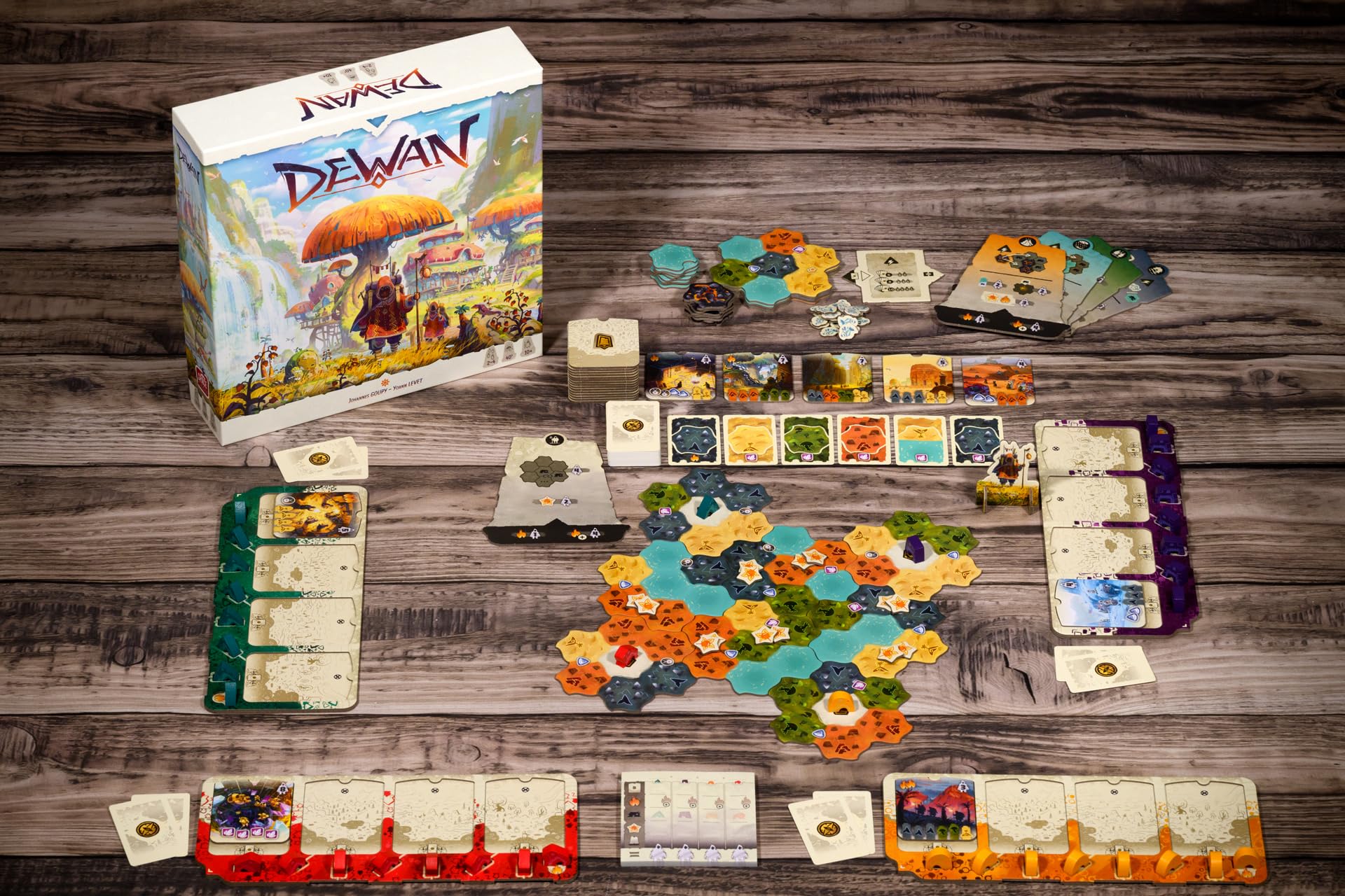 Asmodee Dewan Strategic Board Game | Ages 10+ | 2-4 Players | 40+ Min 2