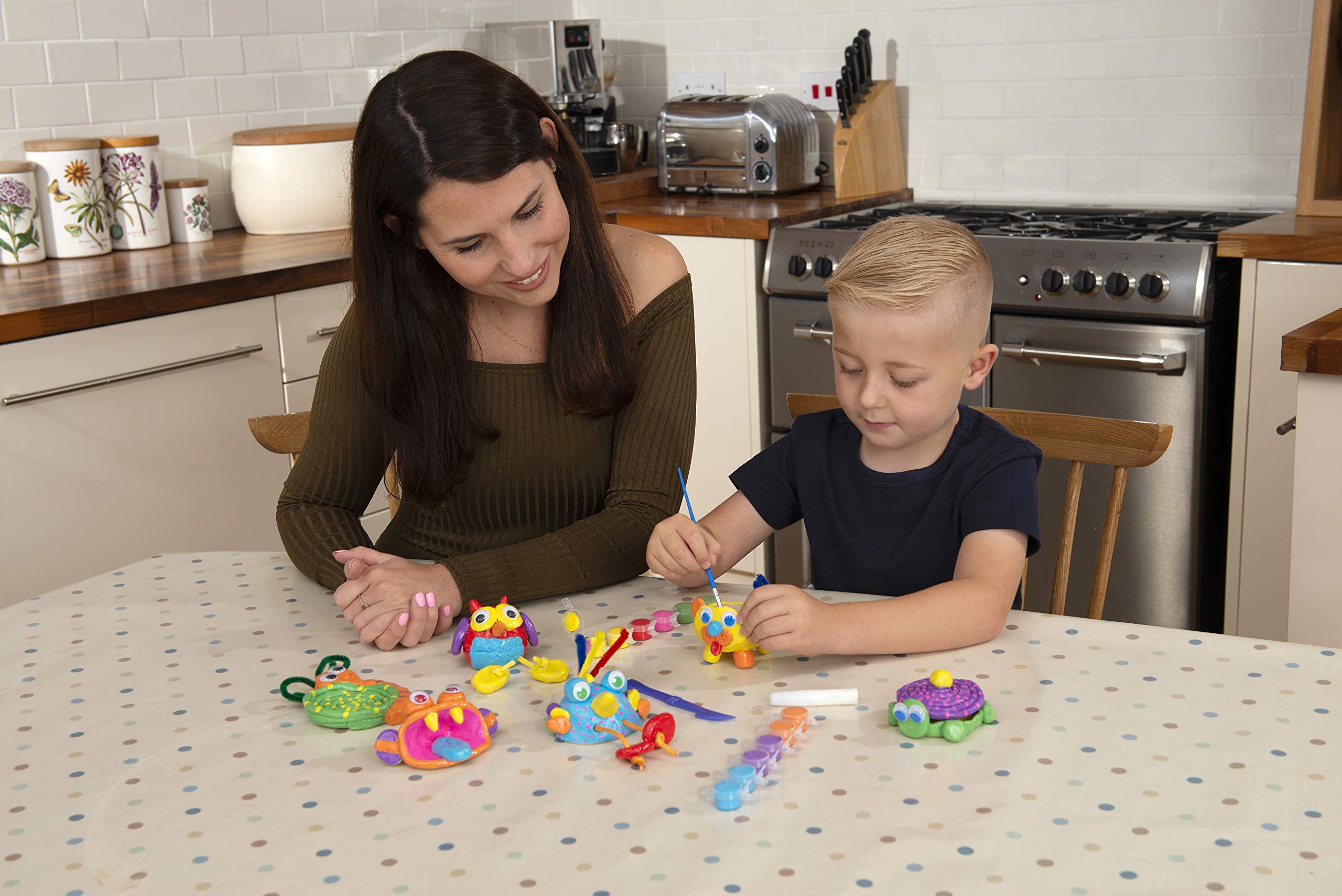 Galt Animal Pottery Kids' Craft Kit - Air-Drying Clay Set for Ages 6+ 3