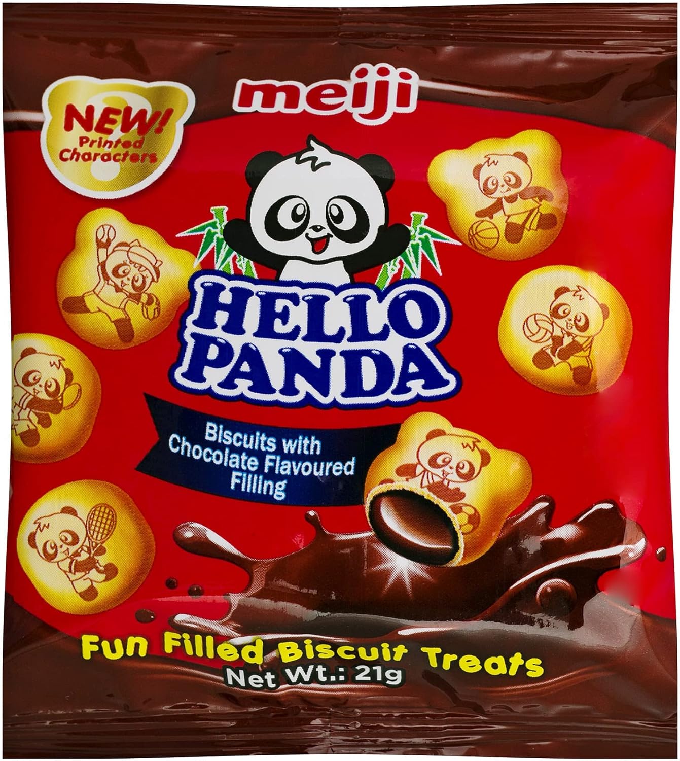 Meiji Hello Panda Chocolate Filled Biscuits, 630g (Pack of 30) 4