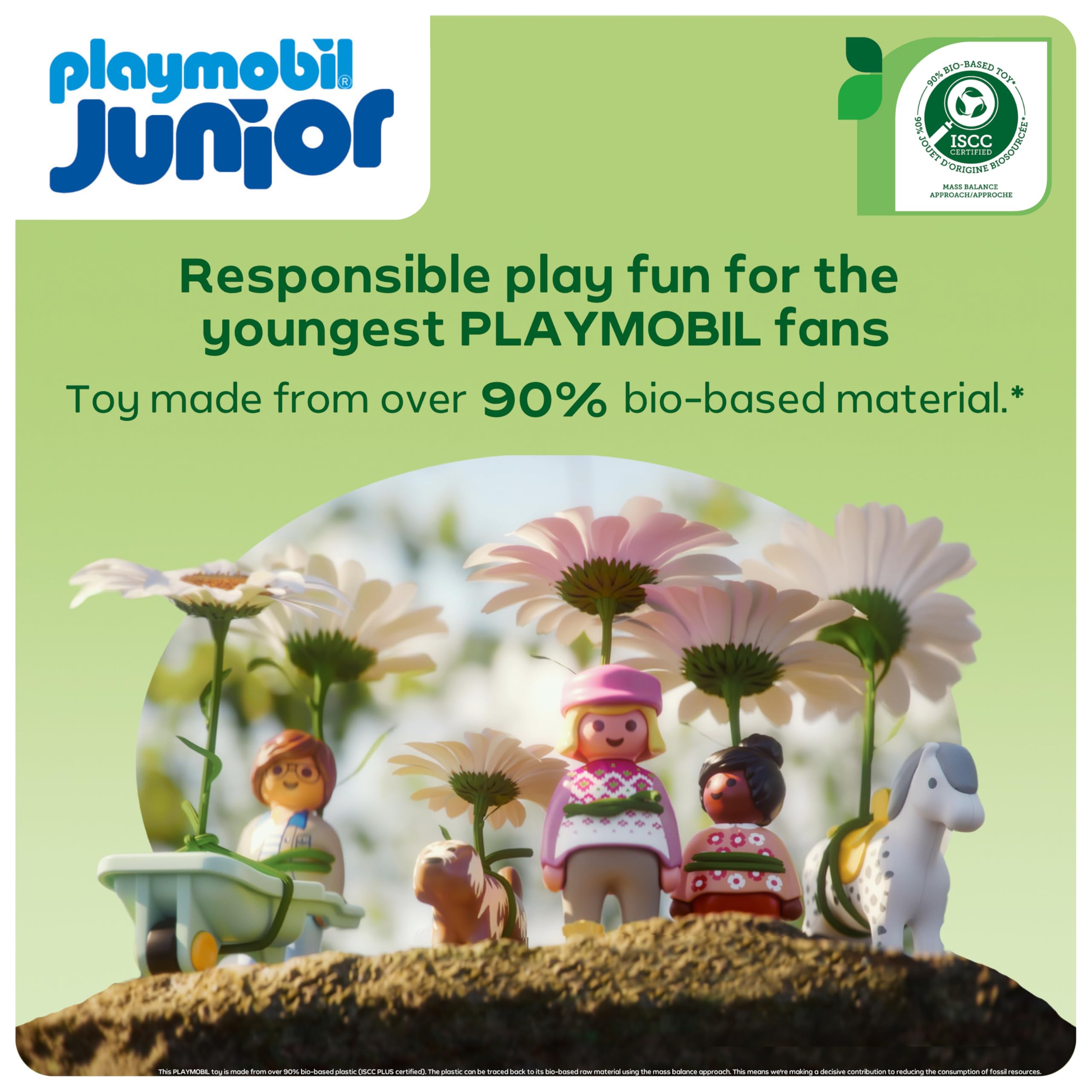 Playmobil JUNIOR Tractor with Fun Planter - Educational Vehicle Playset for Toddlers 1+ 12