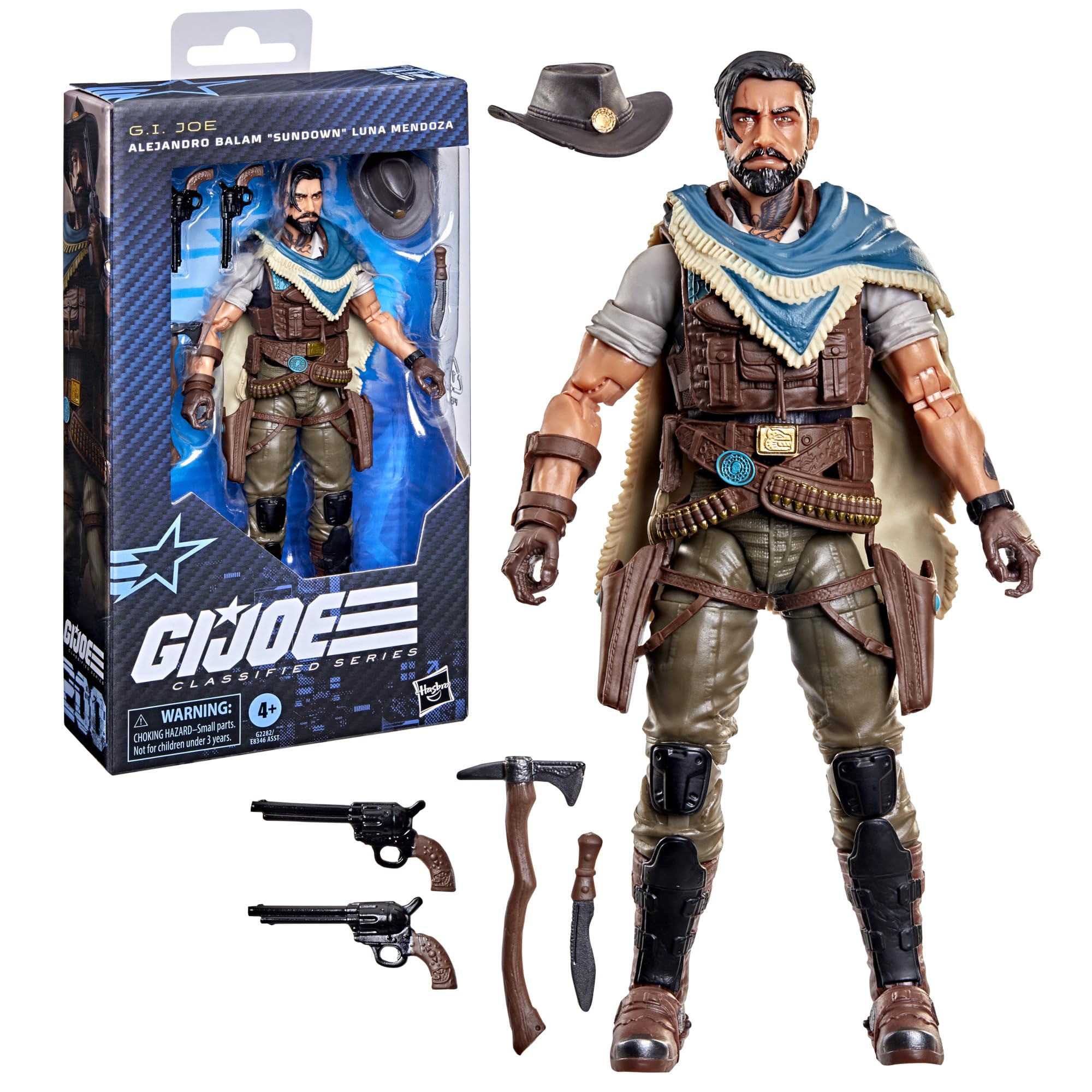 G.I. JOE Classified Series #200 Alejandro Balam 'Sundown' Luna Mendoza Action Figure | 6 Inch Scale | Ages 4+ 4