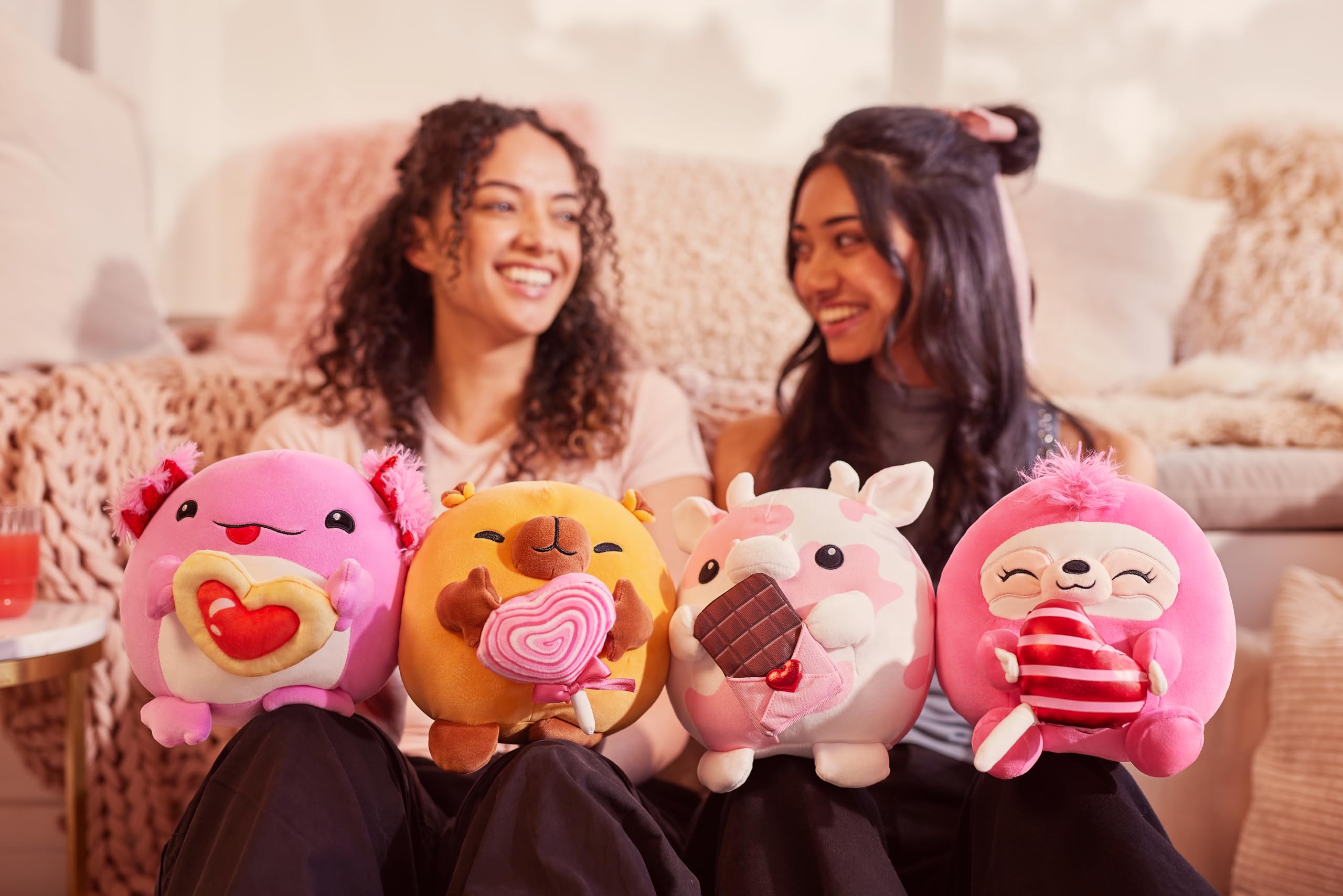 Snackles Valentines Sloth - 20 cm ZURU Cuddly Squishy Plush with Licensed Snack 3