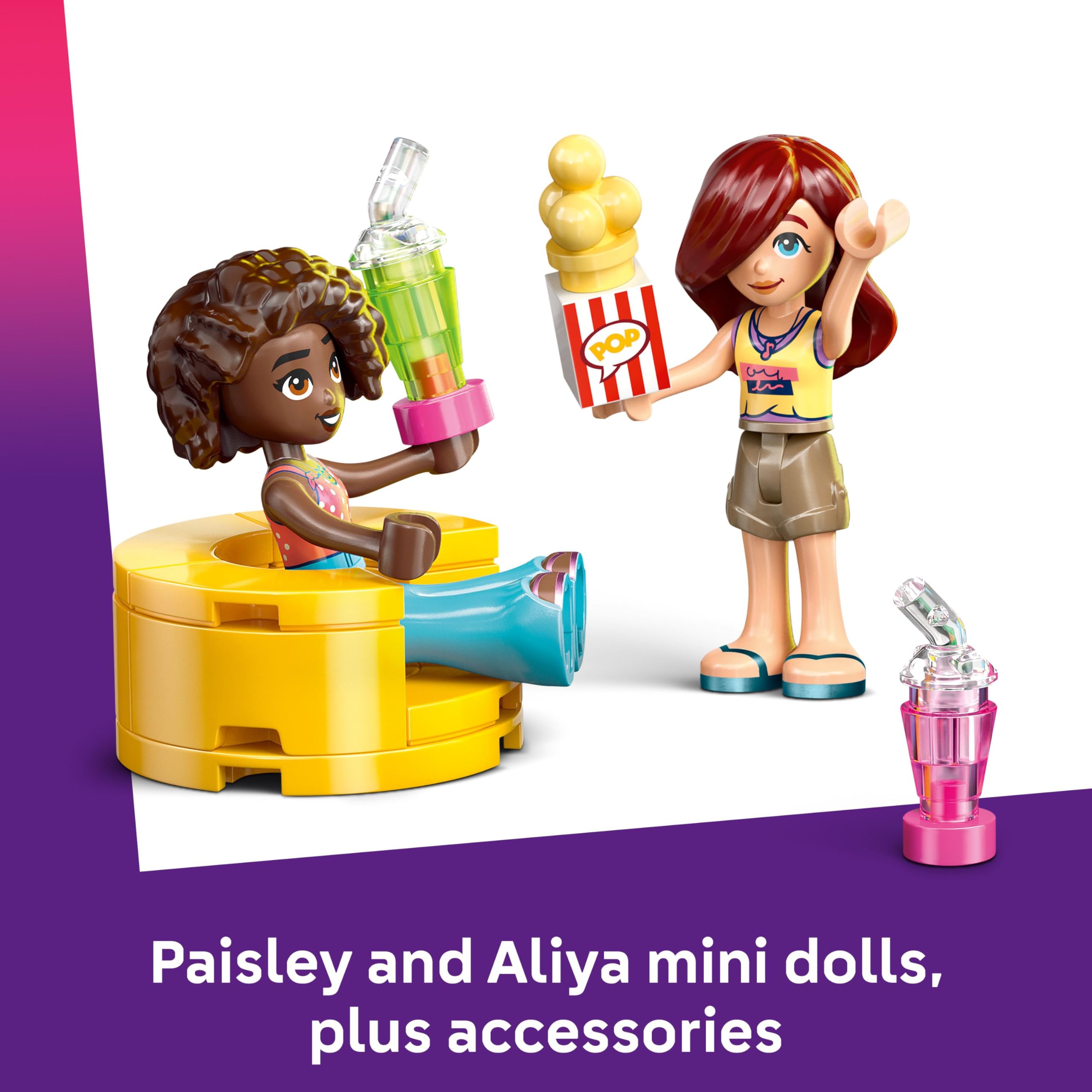 LEGO Friends Friendship Movie Night Playset - Light-Up Projector & 2 Mini Dolls for 6+ Year Olds 2