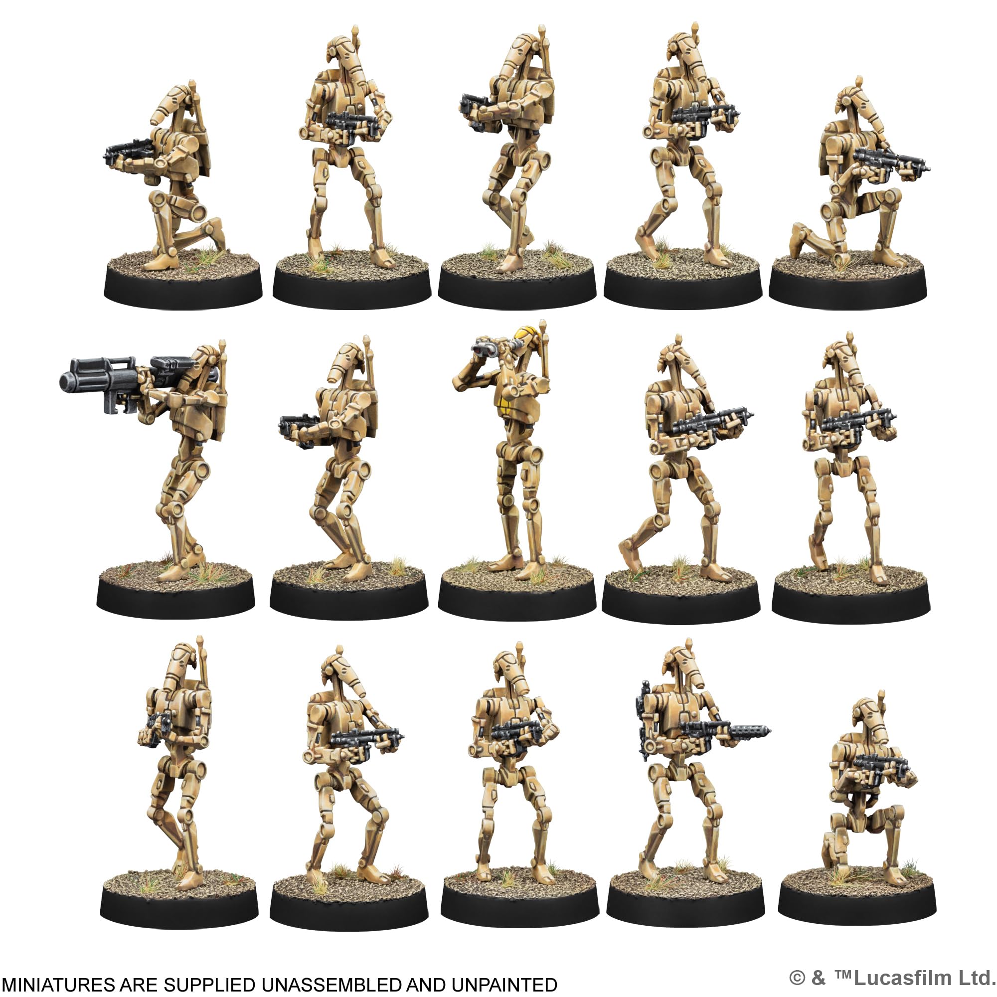 Asmodee Star Wars: Legion - B1 Battle Droids Expansion | 15 Miniatures | Strategy Wargame 2