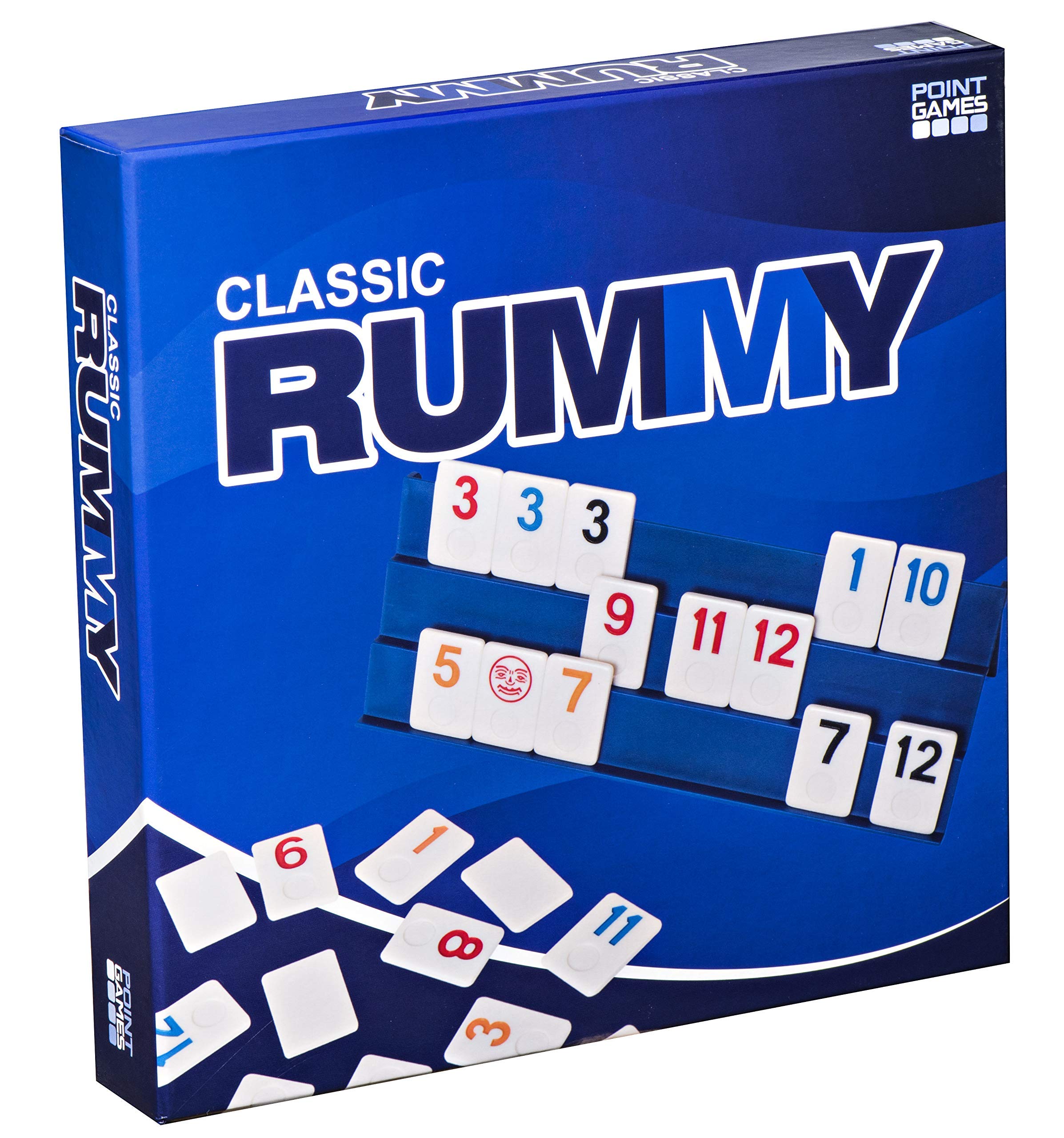 Point Games Classic Rummy Game - 106 Tiles with 3-Tier Racks 6