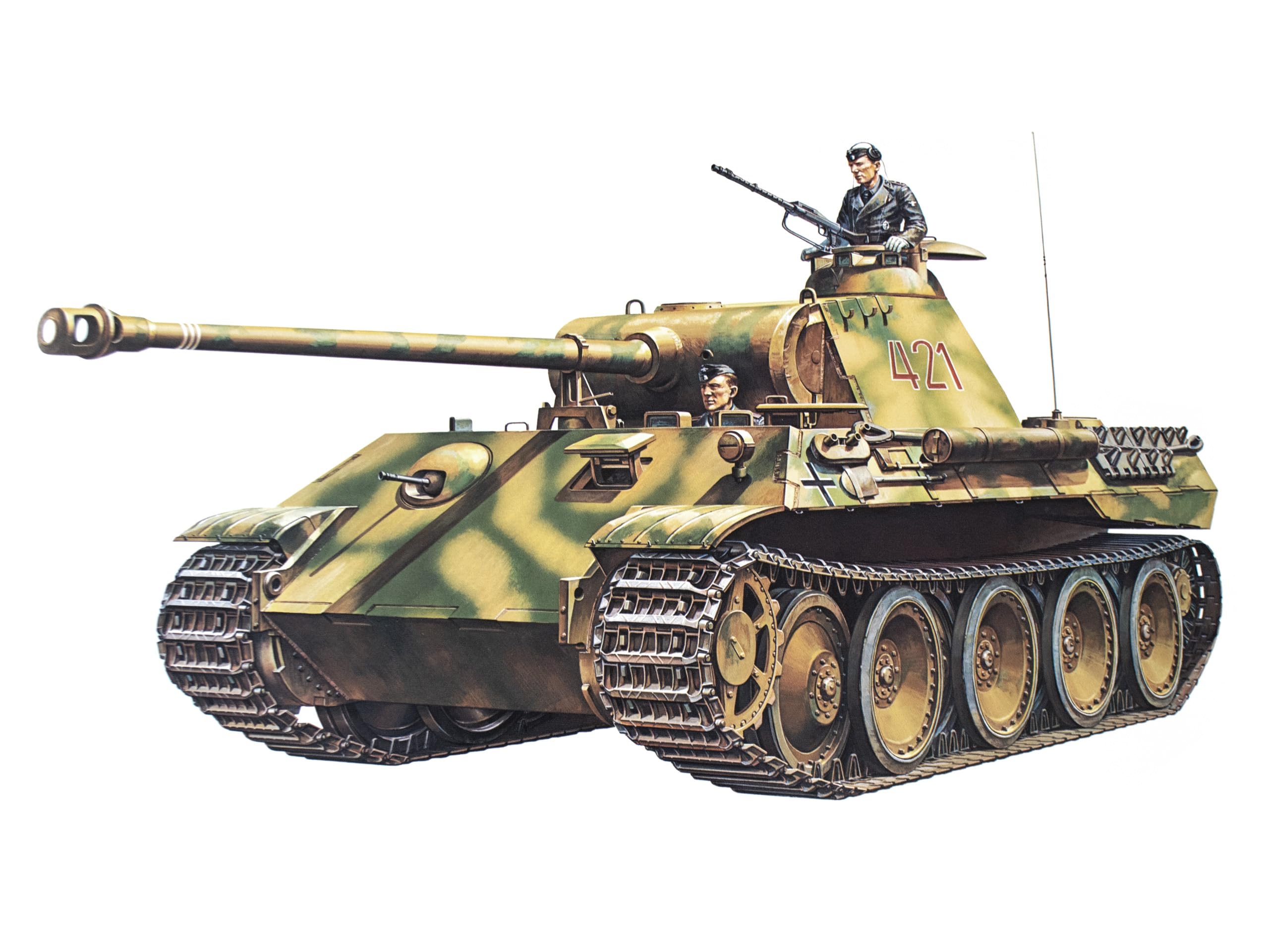 Tamiya German Panther Medium Tank - 1:35 Plastic Model Kit 35065 1