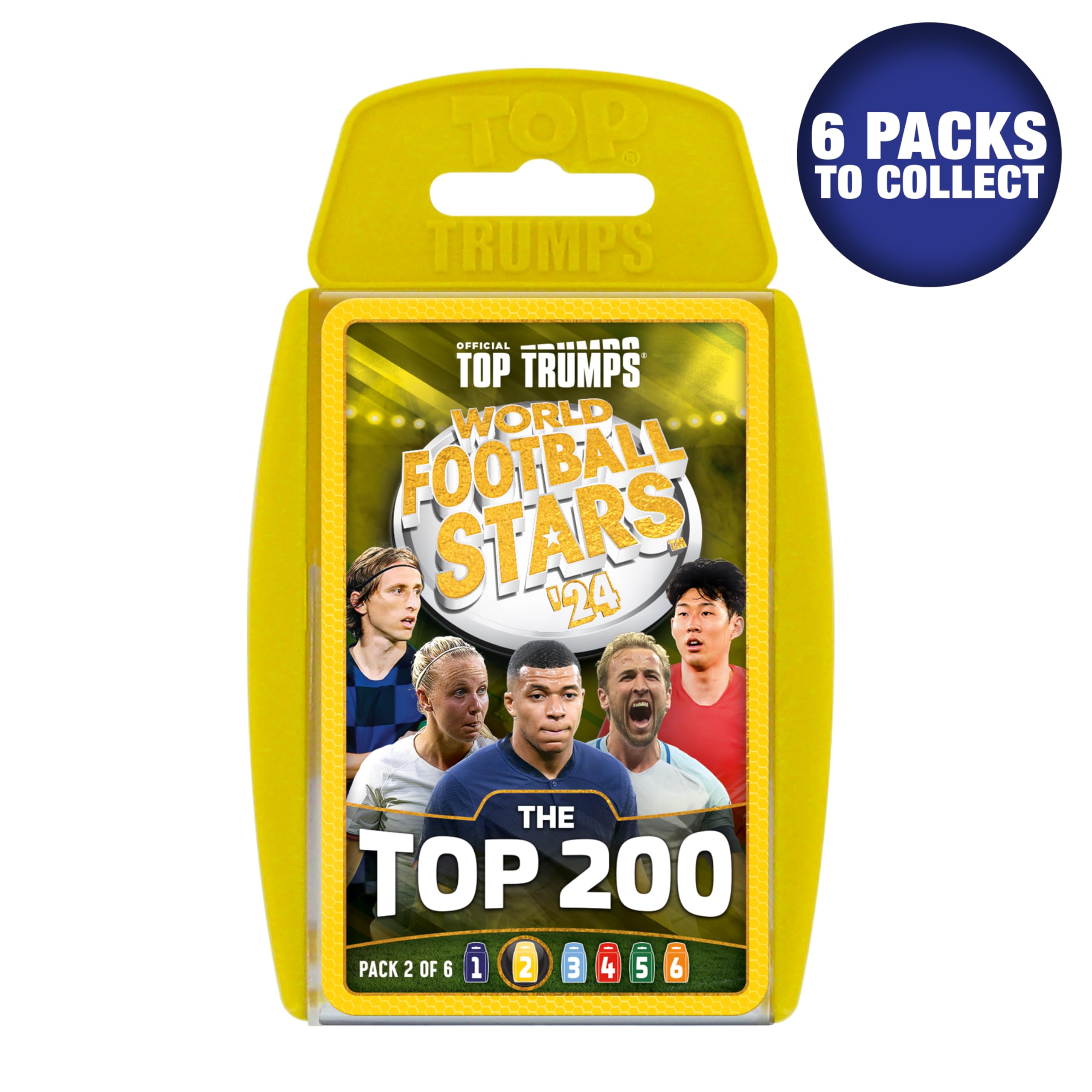 Top Trumps World Football Stars Top 200 Card Game Pack 2 | Ages 6+ | Unisex Children | Portable 2