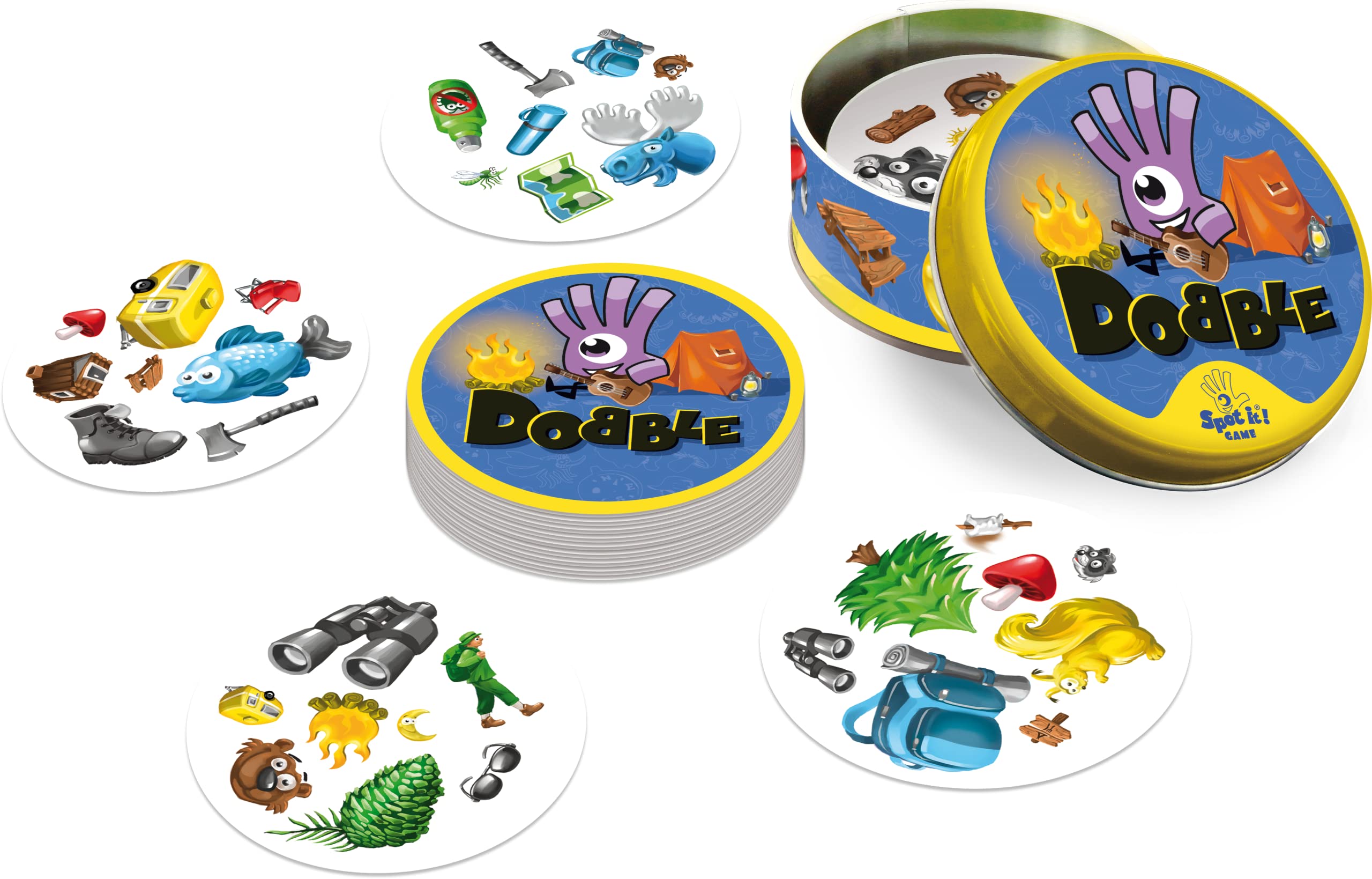 Asmodee Dobble Camping Card Game for Ages 6+ | 2-8 Players | 15-Minute Play Time 10