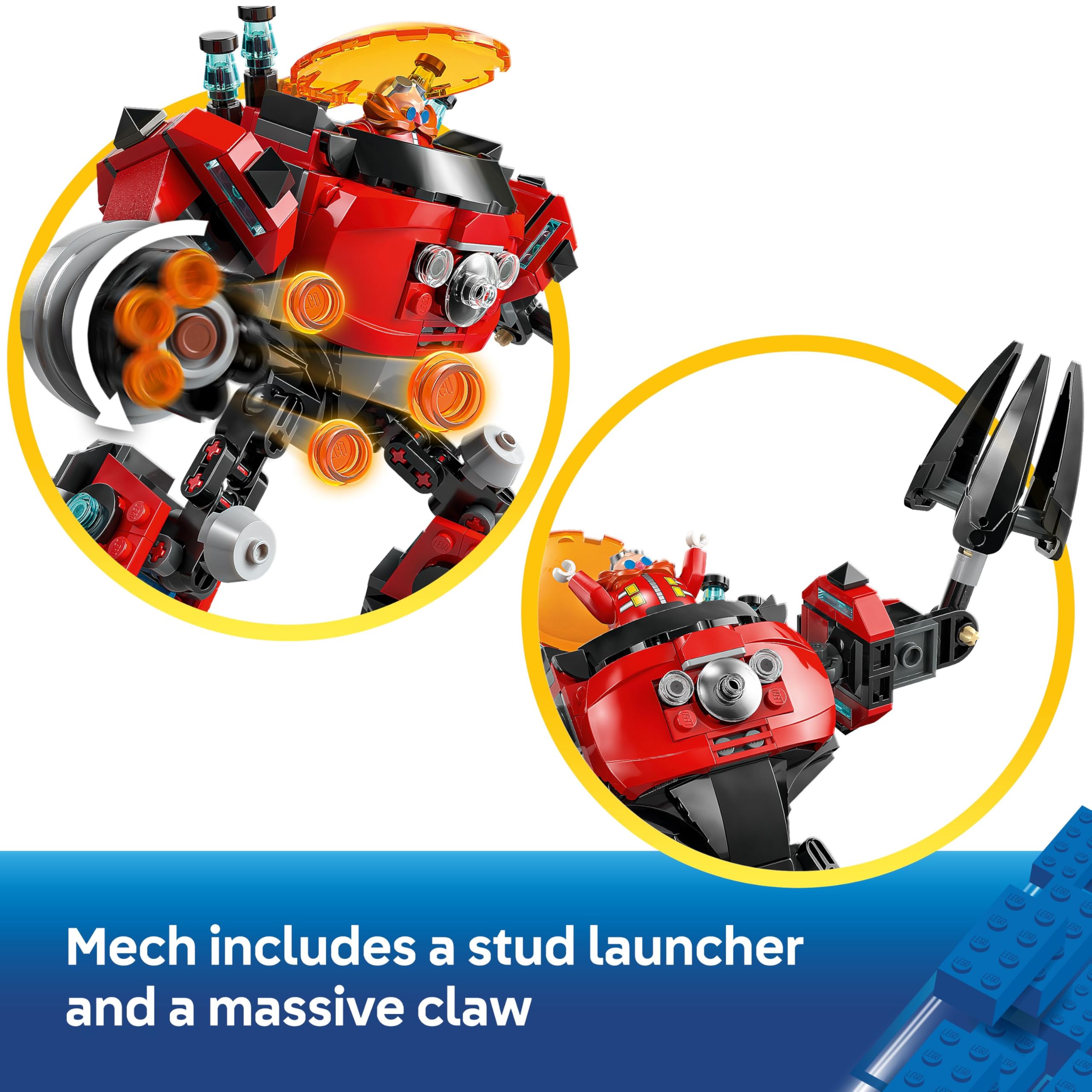LEGO Sonic the Hedgehog Knuckles vs. Dr. Eggman Egg Crusher Mech Building Set 77005 for Ages 8+ 3