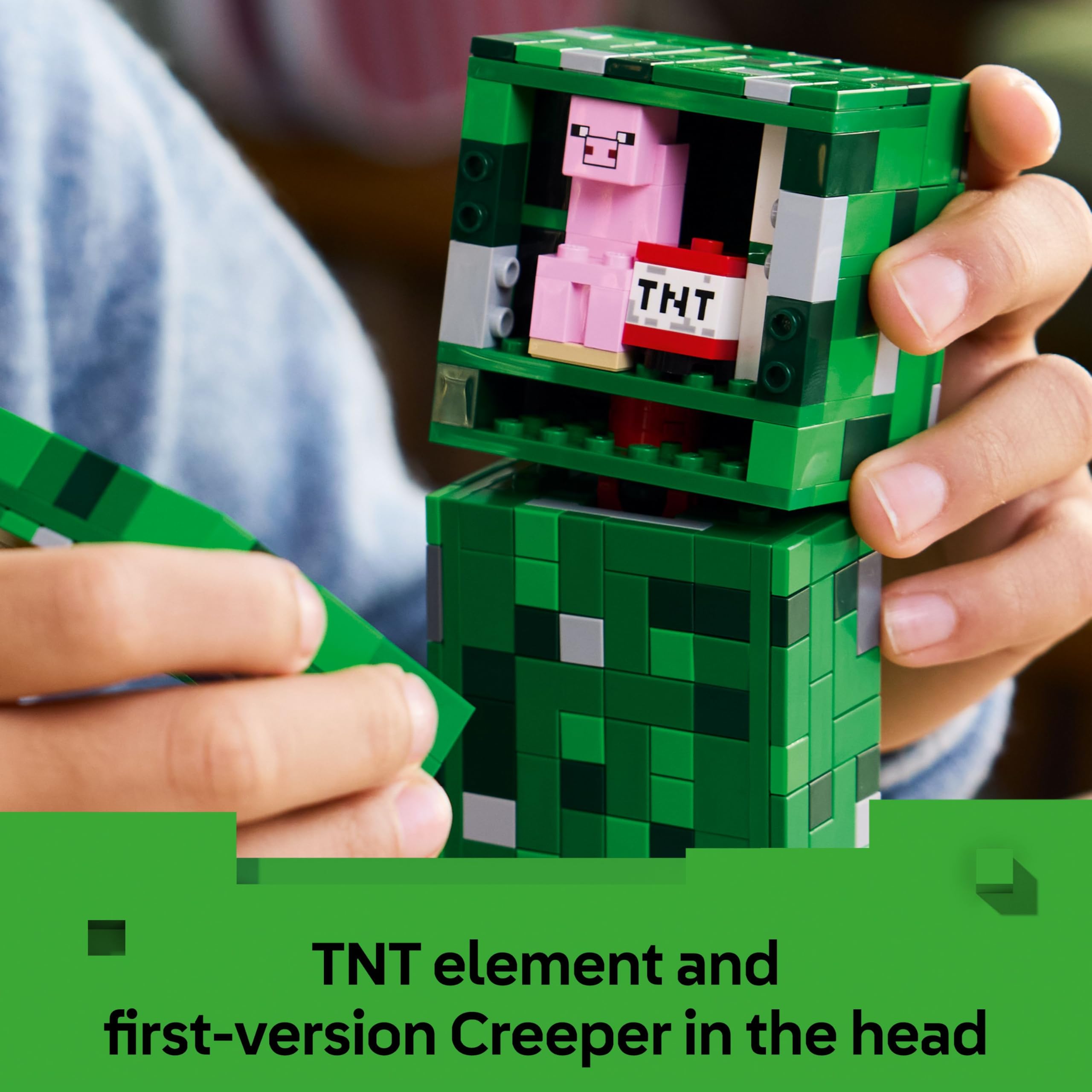 LEGO Minecraft The Creeper Toy - 665-Piece Buildable Posable Figure with Hidden Compartment 12