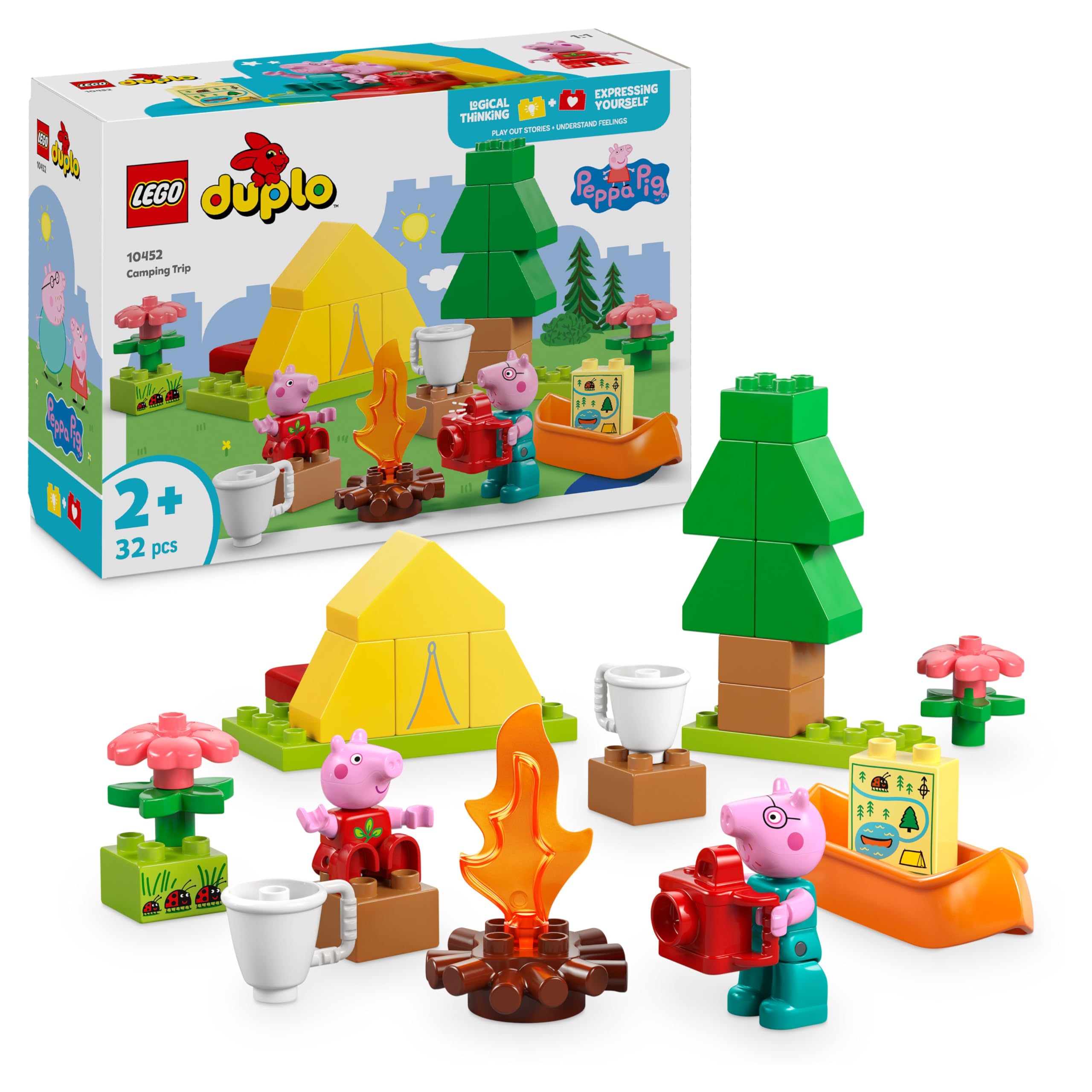 LEGO DUPLO Peppa Pig Camping Trip 10452 Building Set for Toddlers 2+
