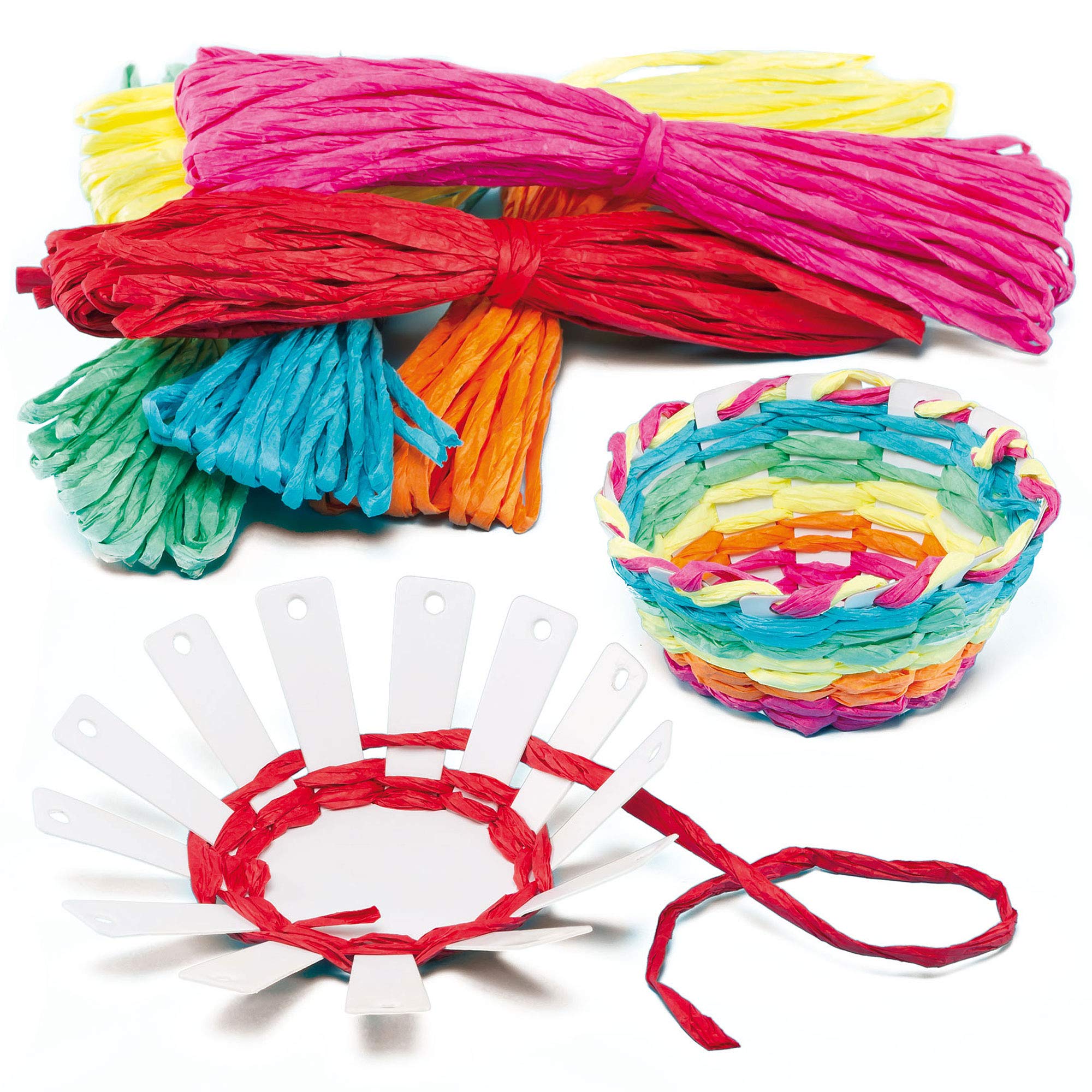 Baker Ross EF656 Basket Weaving Craft Kit - Creative Arts & Crafts Activity for Kids Ages 5+ 1