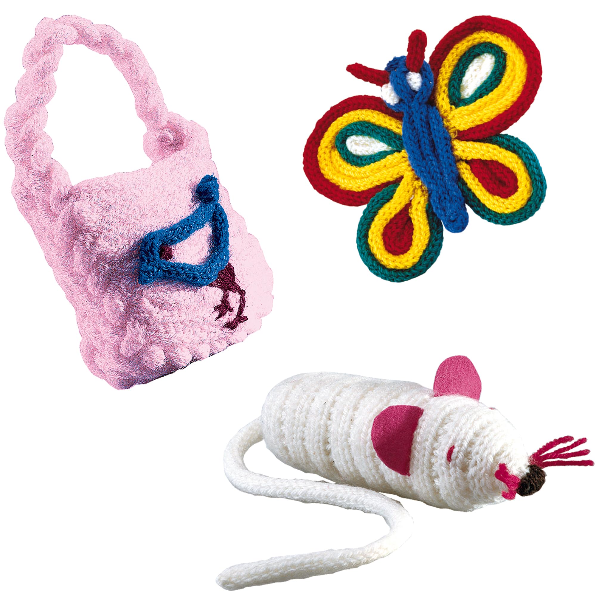 SES Creative French Knitting Set - Wooden Spool Doll Craft Kit for Kids 5+ 3