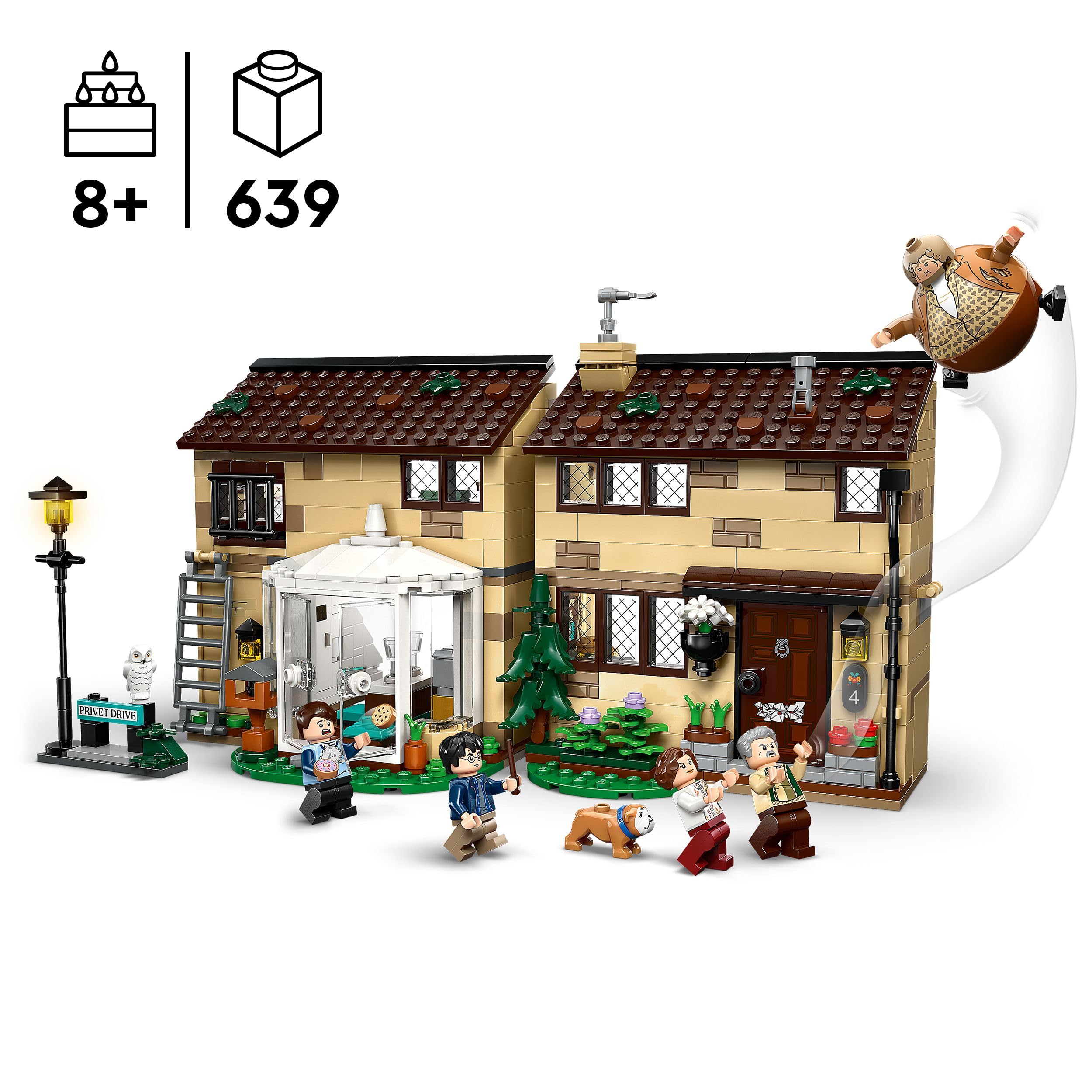 LEGO Harry Potter Privet Drive: Aunt Marge's Visit - 639-Piece Buildable House Playset for Ages 8+ 2