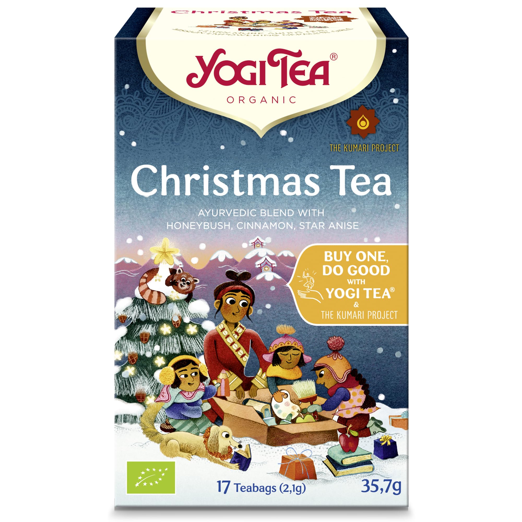 YOGI TEA - Christmas Organic Herbal Tea, Caffeine-Free Blend with Honeybush, Cinnamon & Star Anise 1
