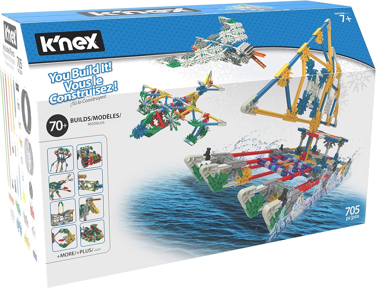 K'NEX 70 Model Building Set - 705-Piece STEM Construction Kit for Kids 7+ 6