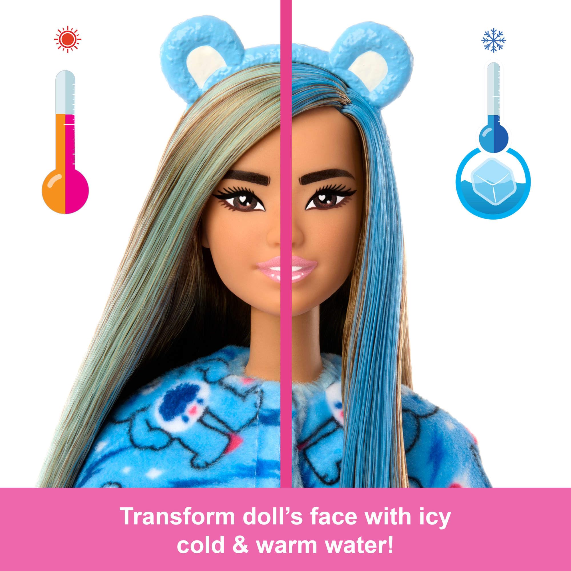 Barbie Cutie Reveal Care Bears Series Doll & Accessories Set - Grumpy Bear with Transforming Costume & 10 Surprises 3