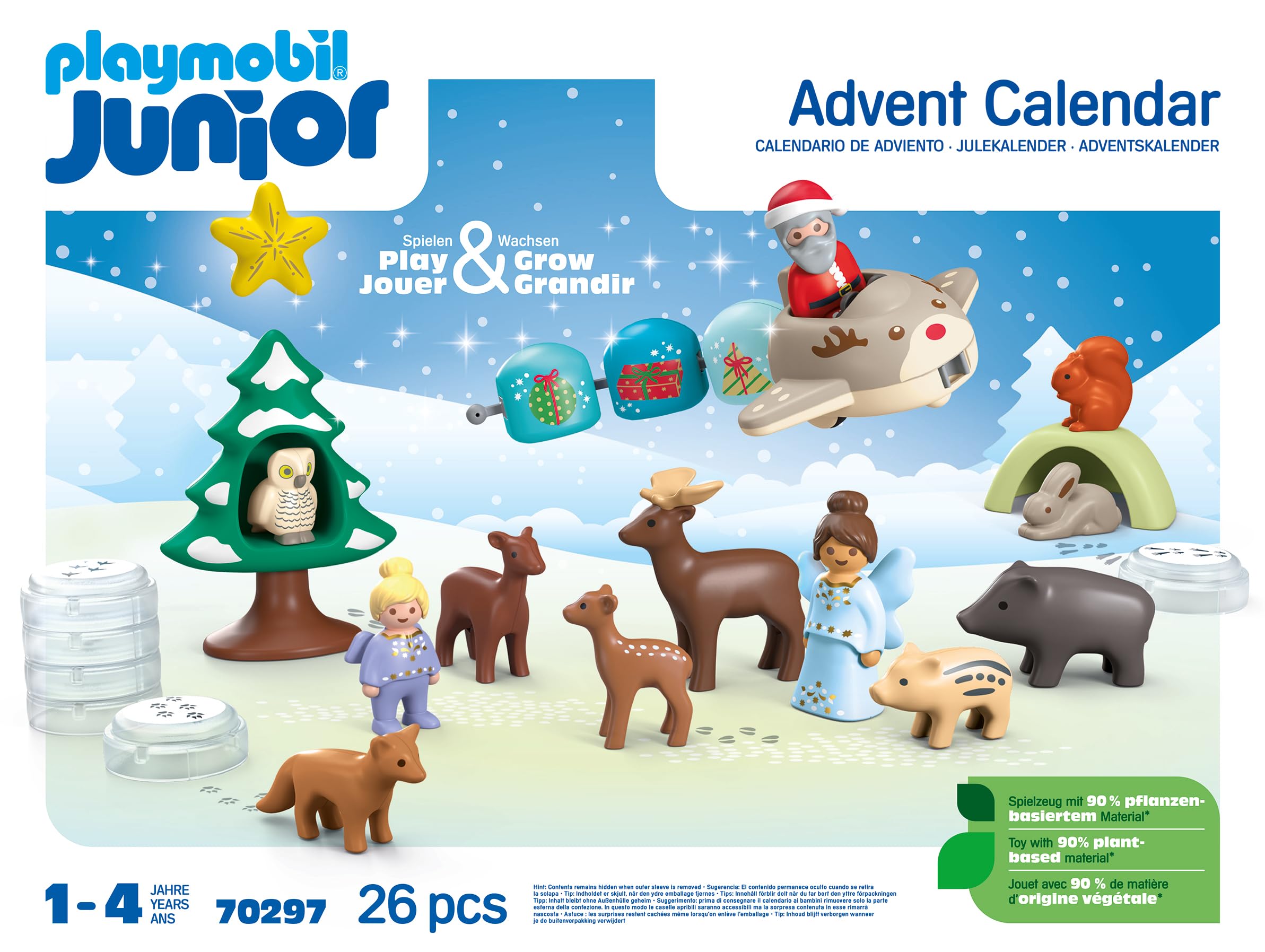 Playmobil 70297 Advent Calendar: Snowy Christmas Playset for Toddlers Ages 1+ 7