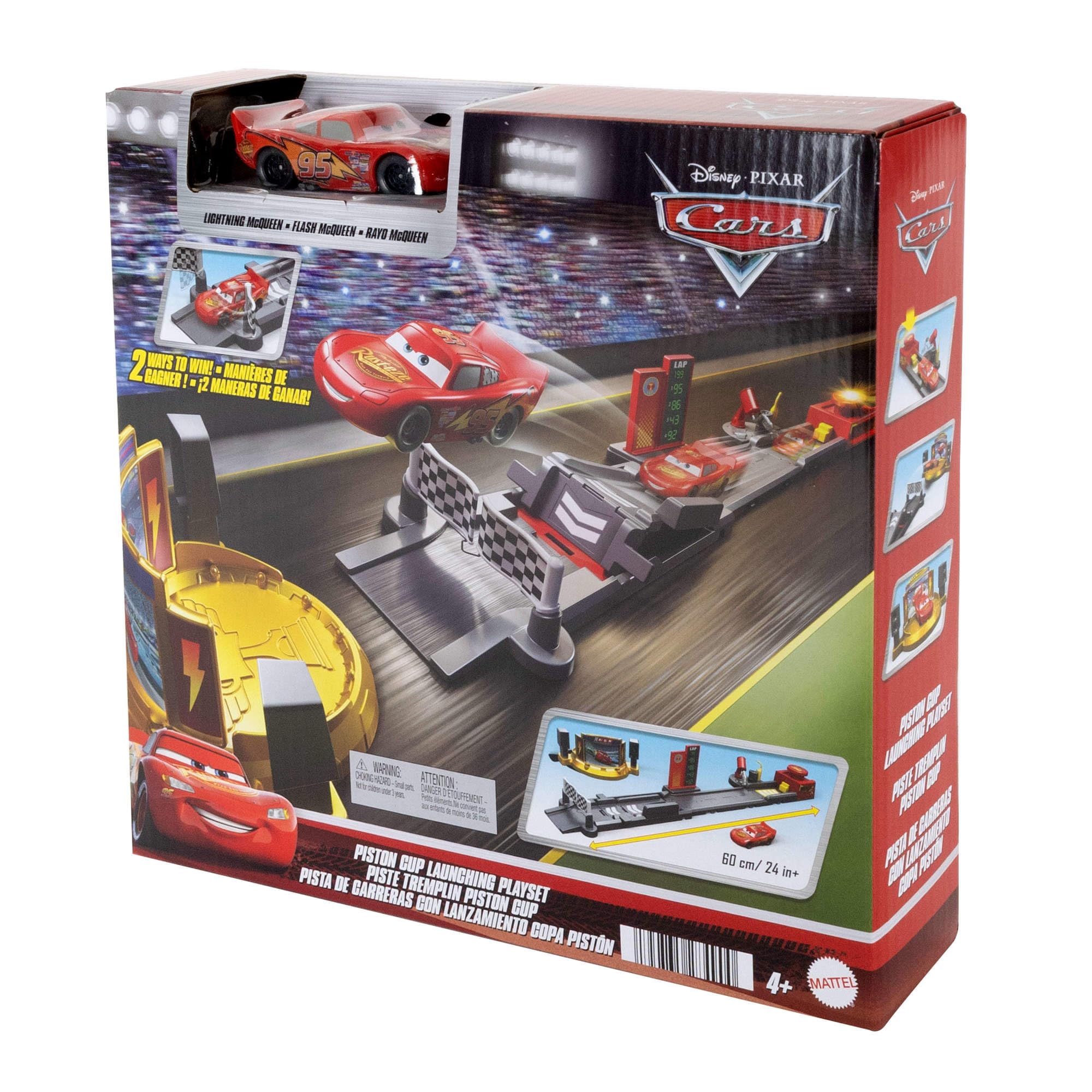Mattel Disney and Pixar Cars Piston Cup Jump and Stunt Runway Playset - 2-in-1 Racing & Stunt Action for Kids 5