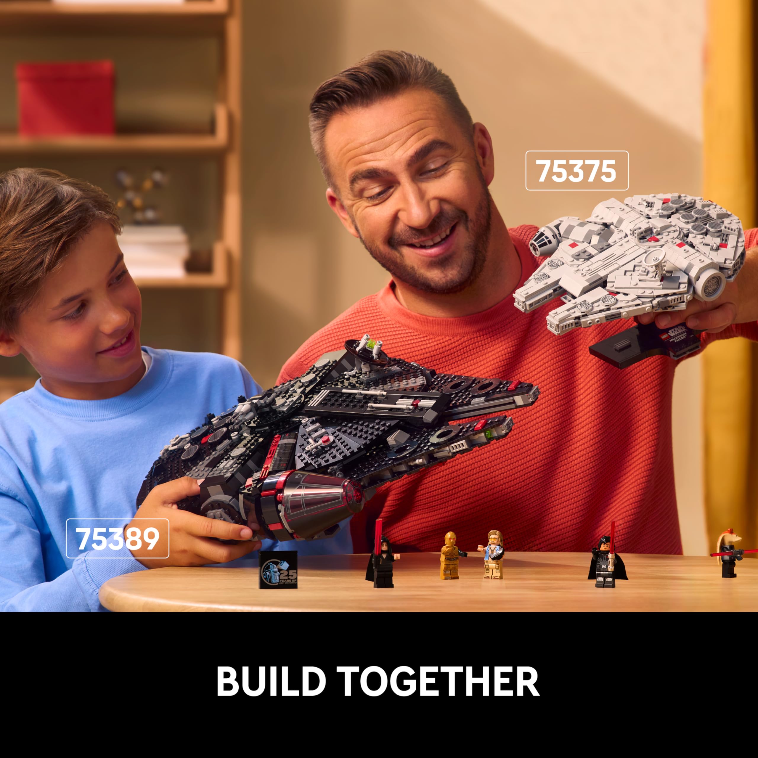 LEGO 75375 Millennium Falcon Model Building Set - Collectible Star Wars Vehicle for Adults 6