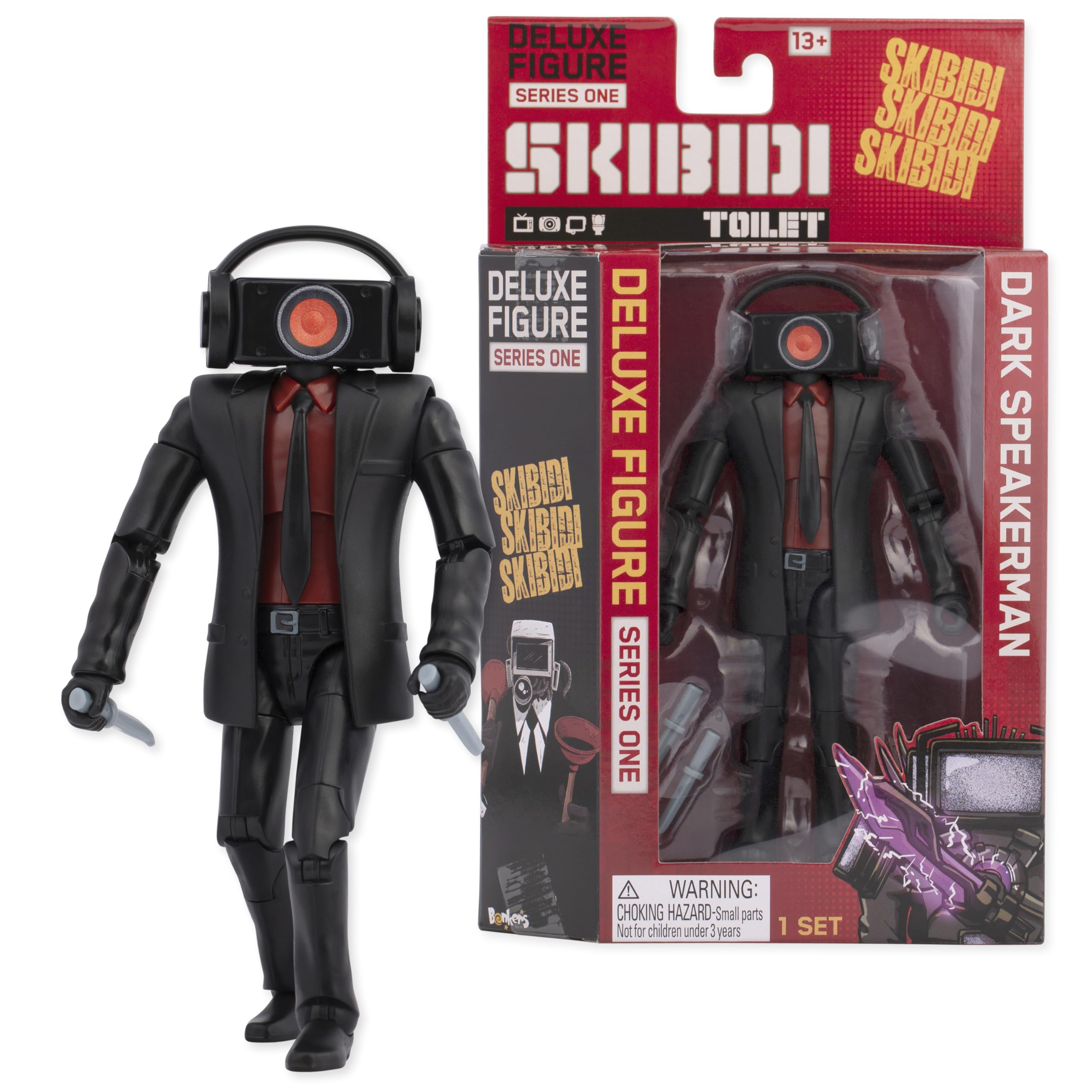 Skibidi Toilet Deluxe Figure - Dark Speakerman 6" Collector Series Action Figure 1