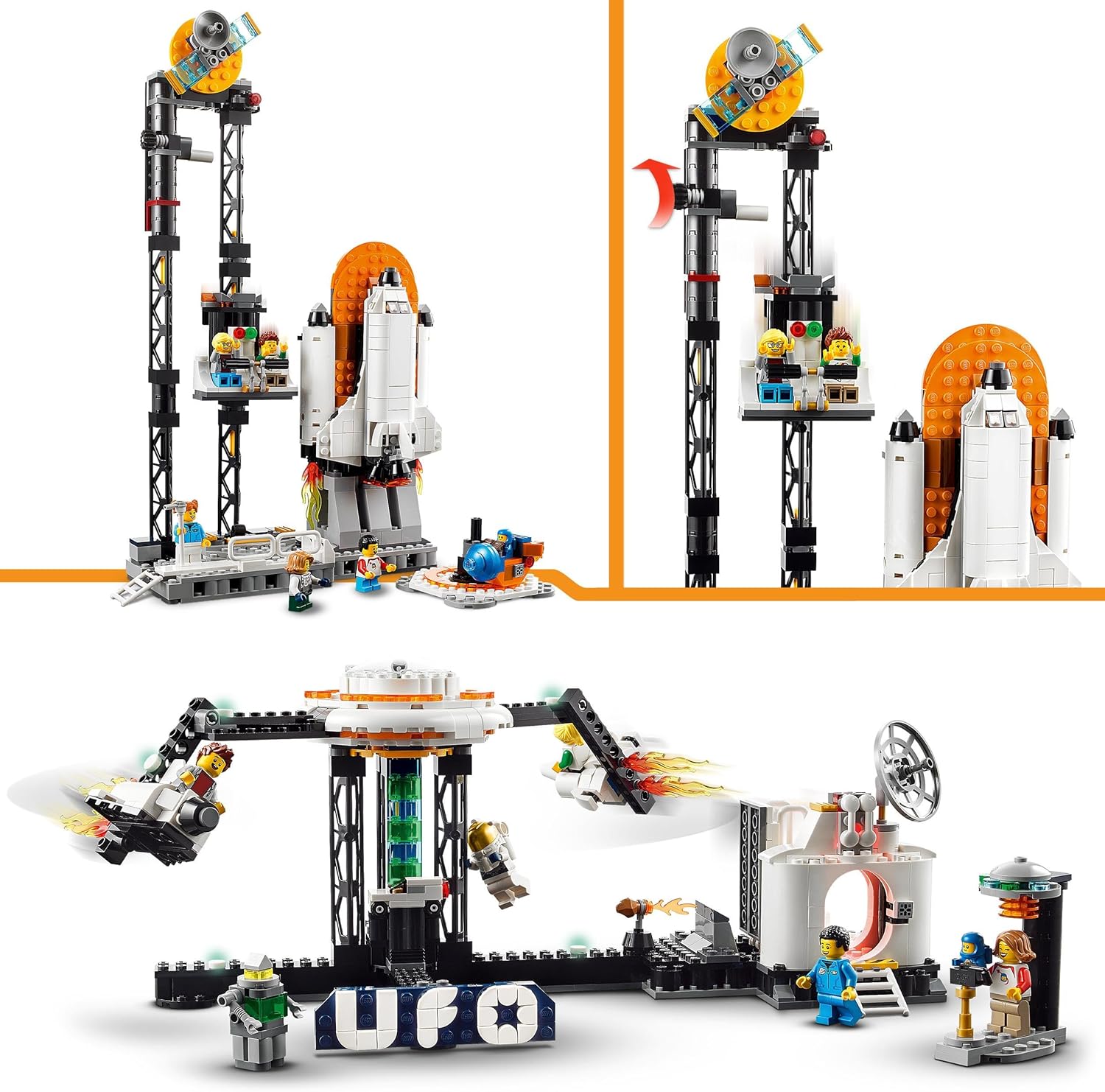 LEGO Creator 3in1 Space Roller Coaster Set - 874-Piece Building Toy for Ages 9+ 3