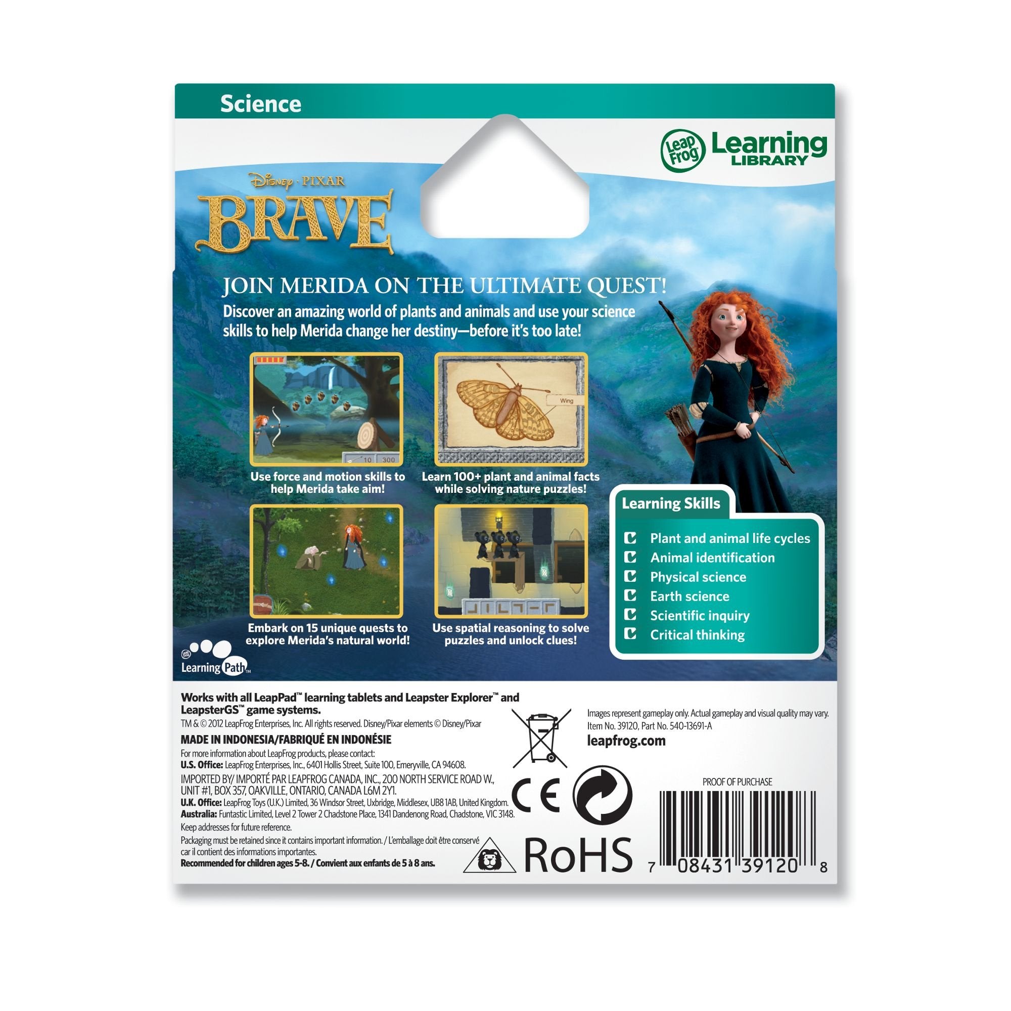 Leapfrog Explorer Learning Game Disney Pixar Brave - Educational Science Adventure for Ages 5-8 11