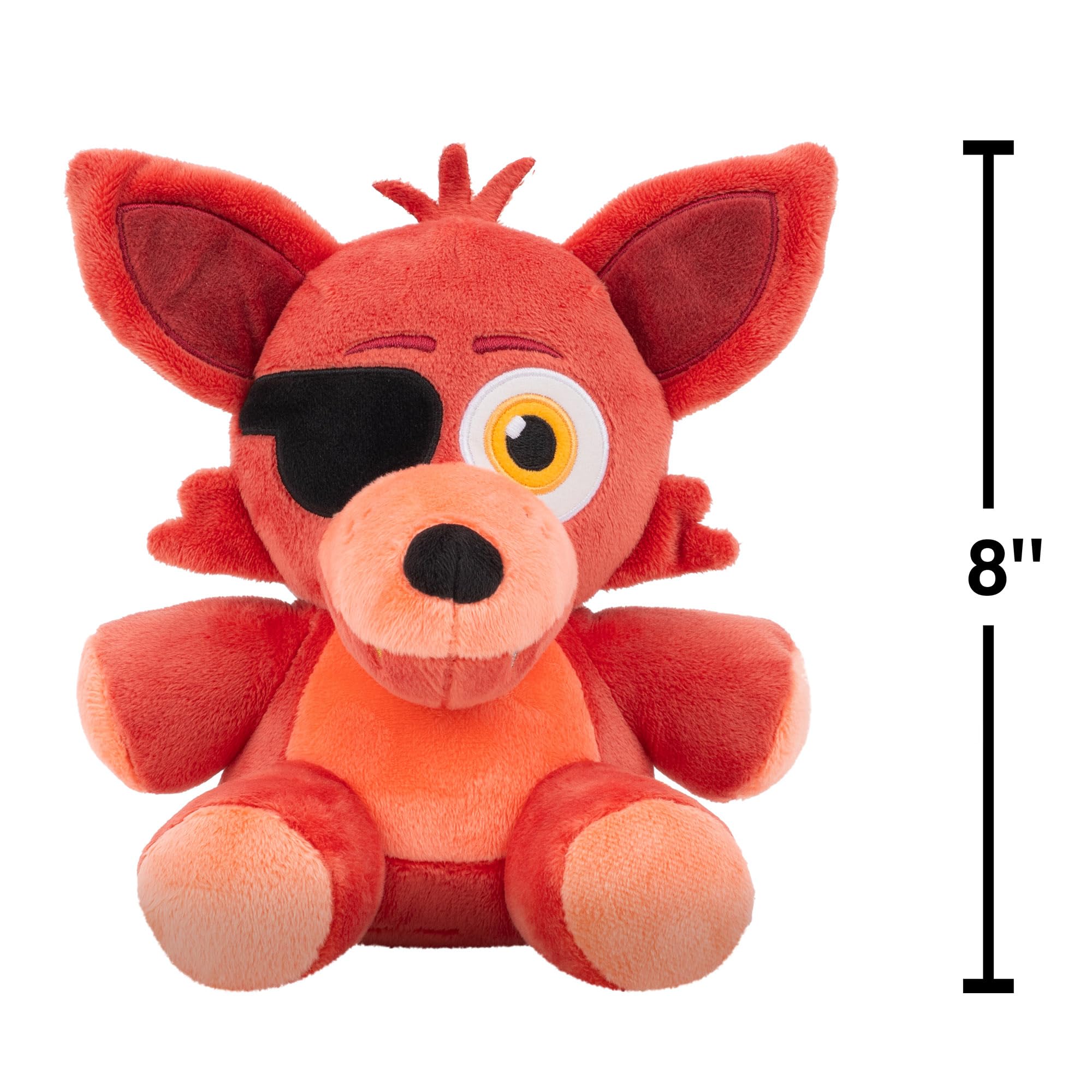 Five Nights at Freddy's Classic Foxy Plush - 8-Inch Glow-in-the-Dark Eyes Plush Toy 2