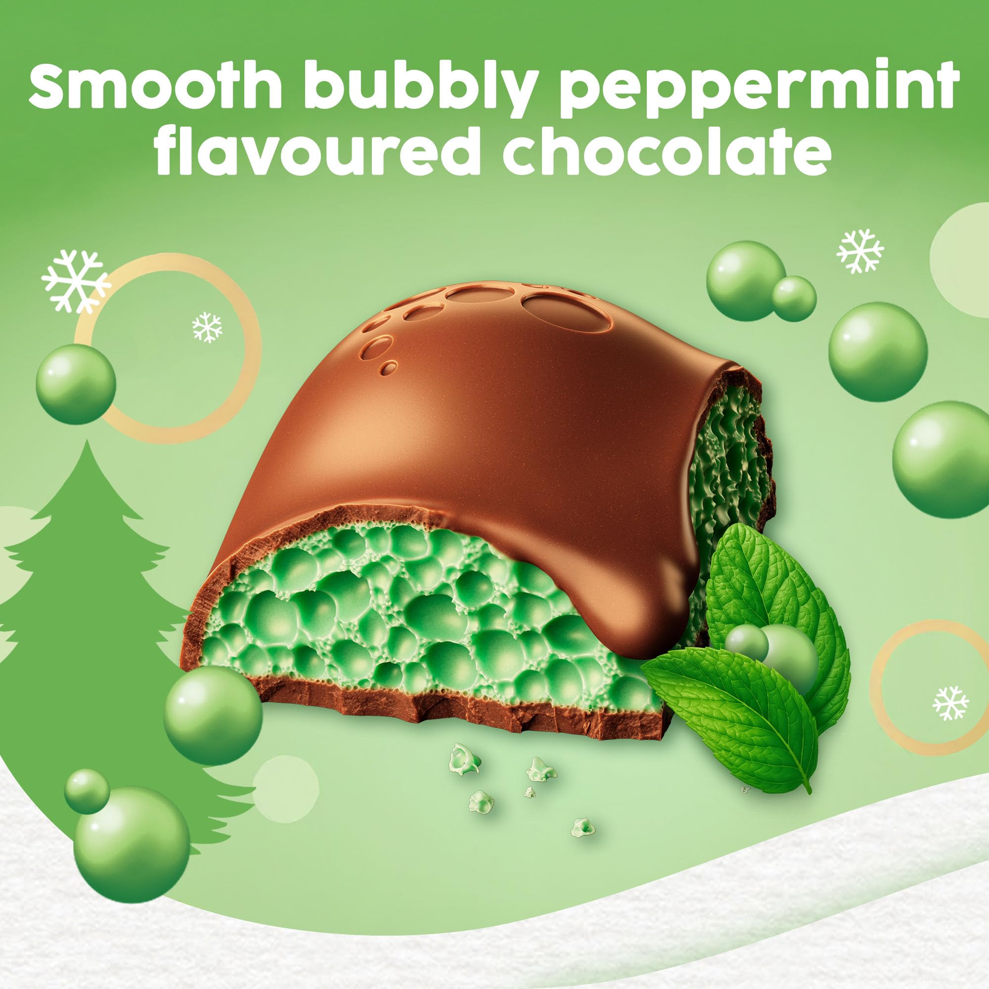 Aero Peppermint Gifting Block – 295g Bubbly Milk Chocolate with Refreshing Peppermint 12