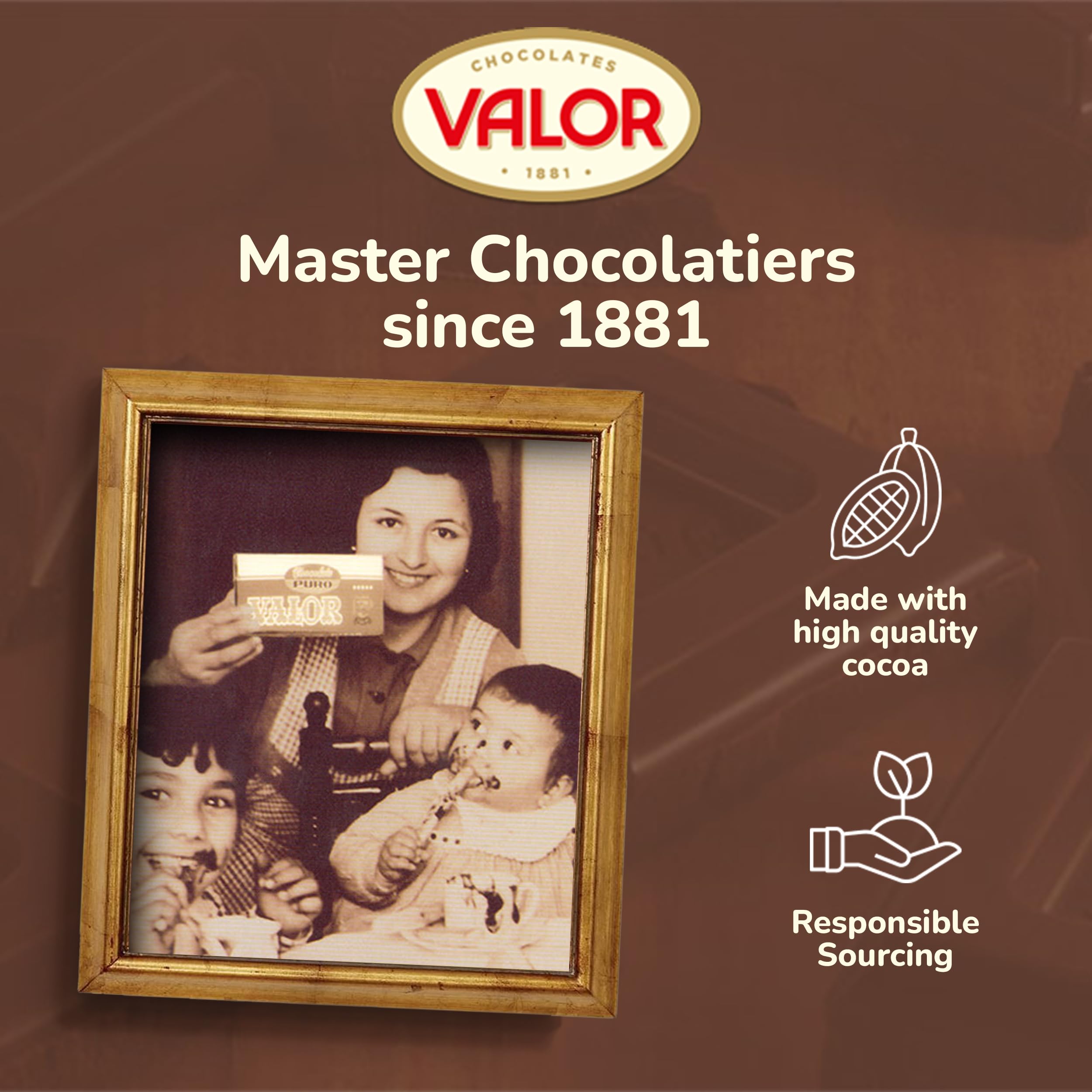 Valor - Sugar Free Dark Chocolate Bar (100g) 3