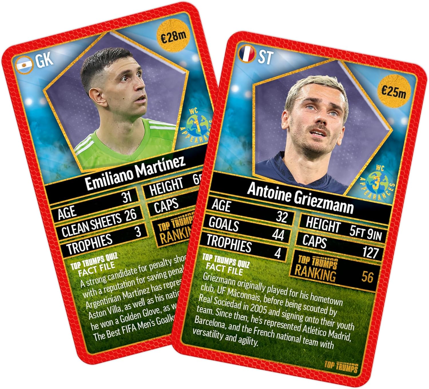 Top Trumps World Football Stars Top 200 Card Game Pack 4, Play with Salah, Mahre 6