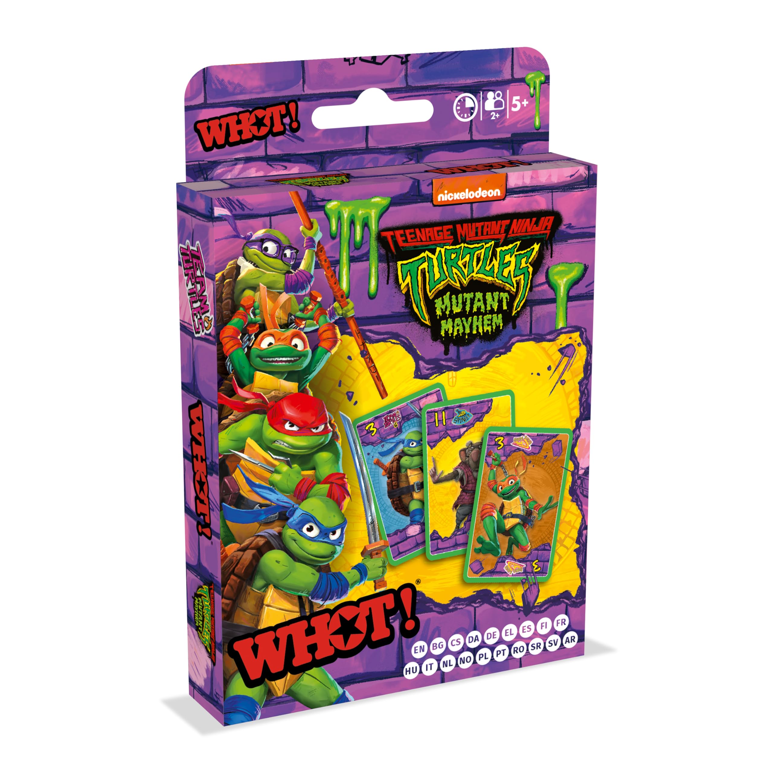 Waddingtons Number 1 Teenage Mutant Ninja Turtles WHOT! Card Game | 4+ Players | Ages 5+