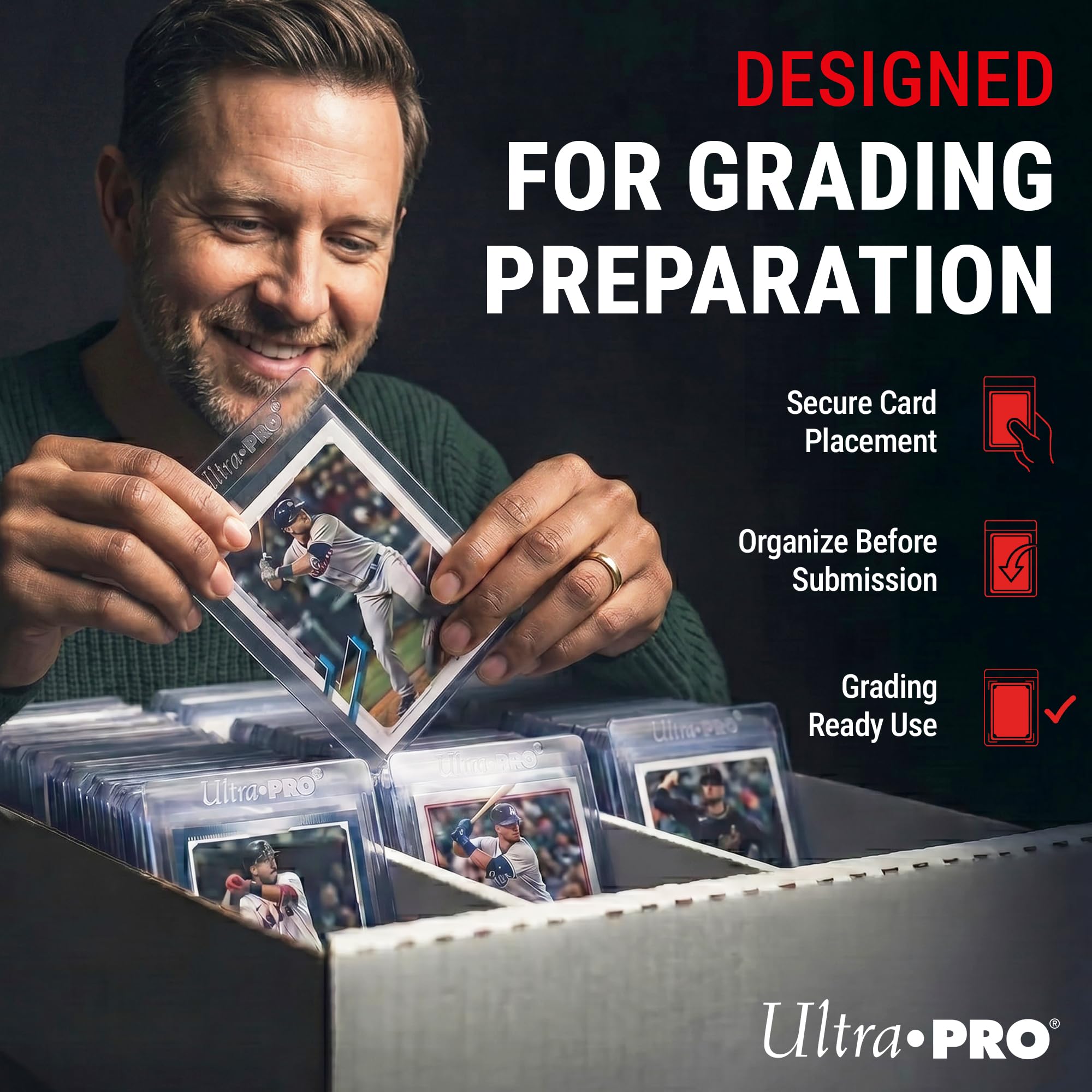 Ultra Pro Semi-Rigid Tall Card Sleeves - 200 Count | Grading Submission Ready | Holds Cards up to 3-3/16" x 4-1/4" 5