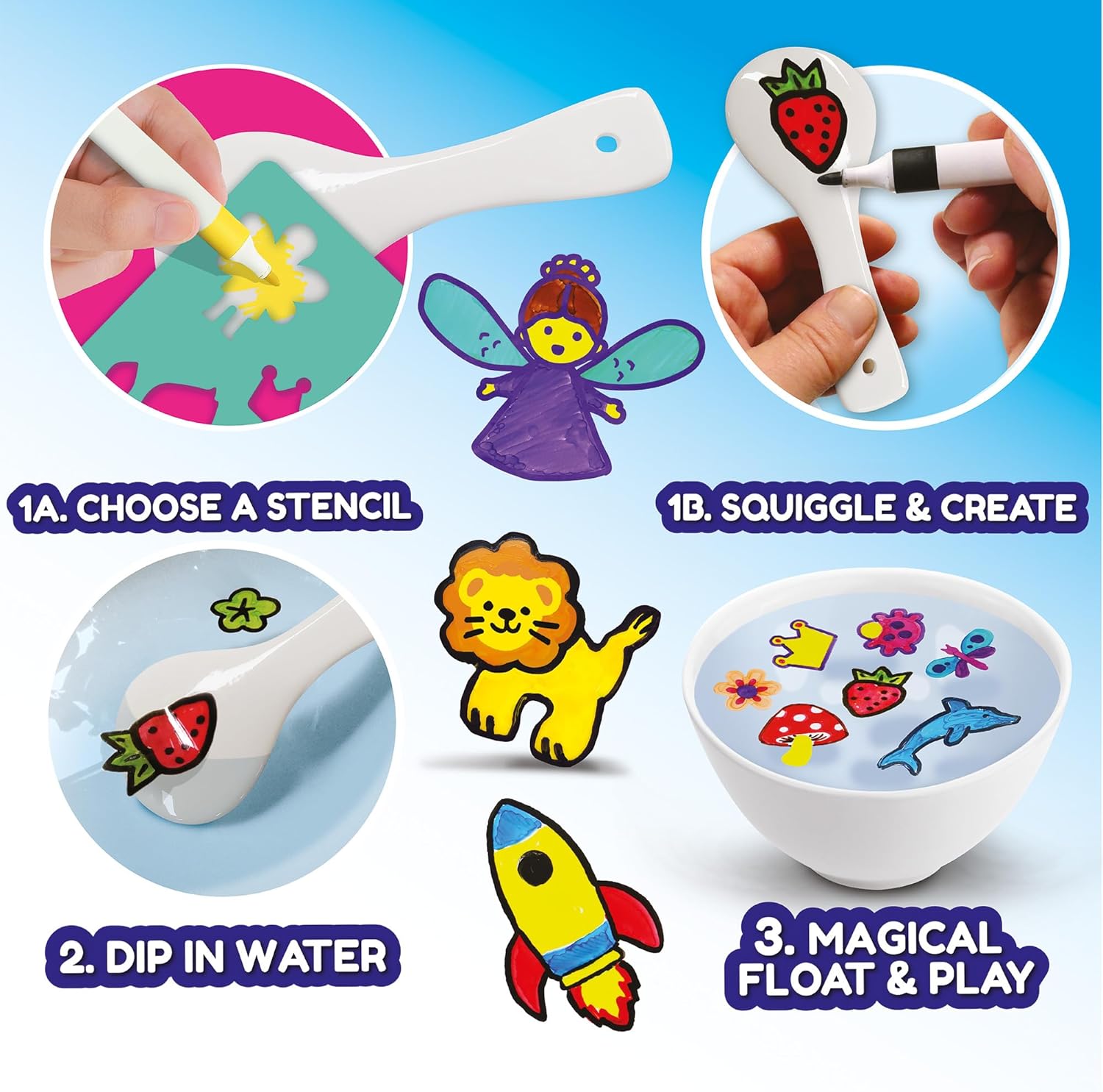 Water Art X-WA1003F Fairy Garden 6-Pen Craft Set - Arts & Crafts for Kids 5
